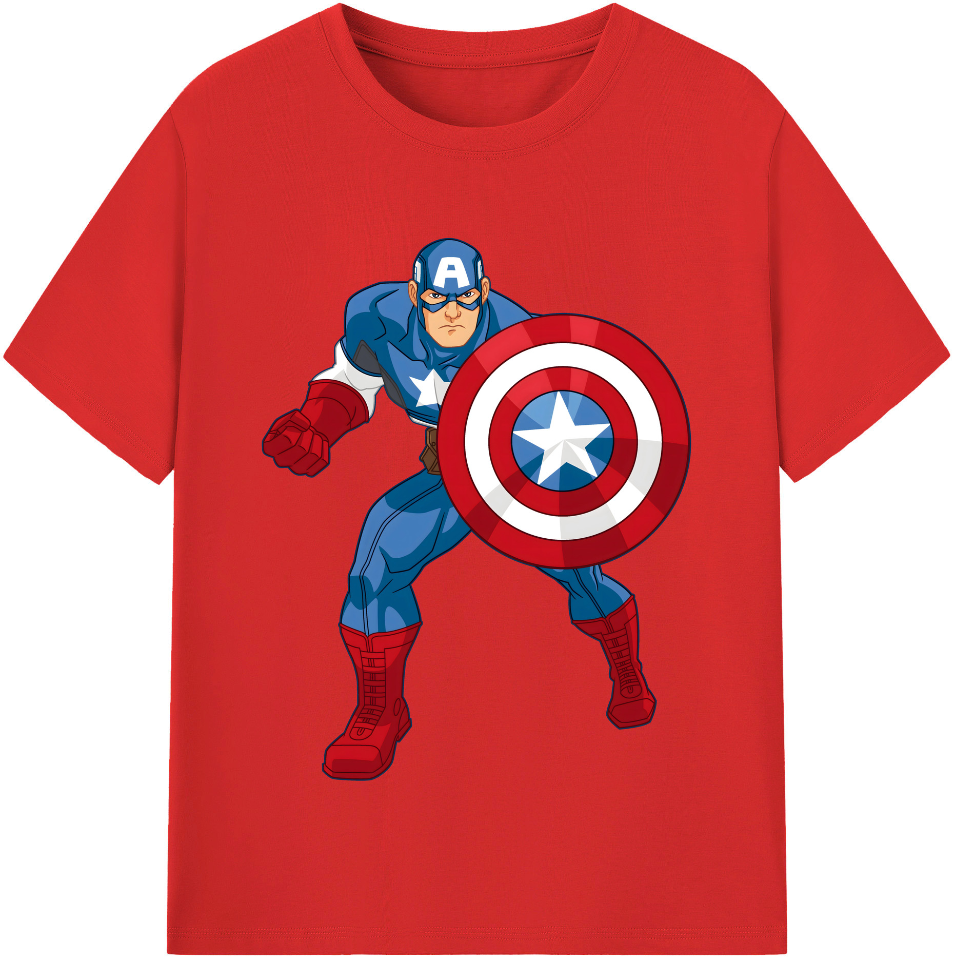 （画像用） アベンジャーズ The Avengers 綿100％半袖Tシャツ（フロントプリント）