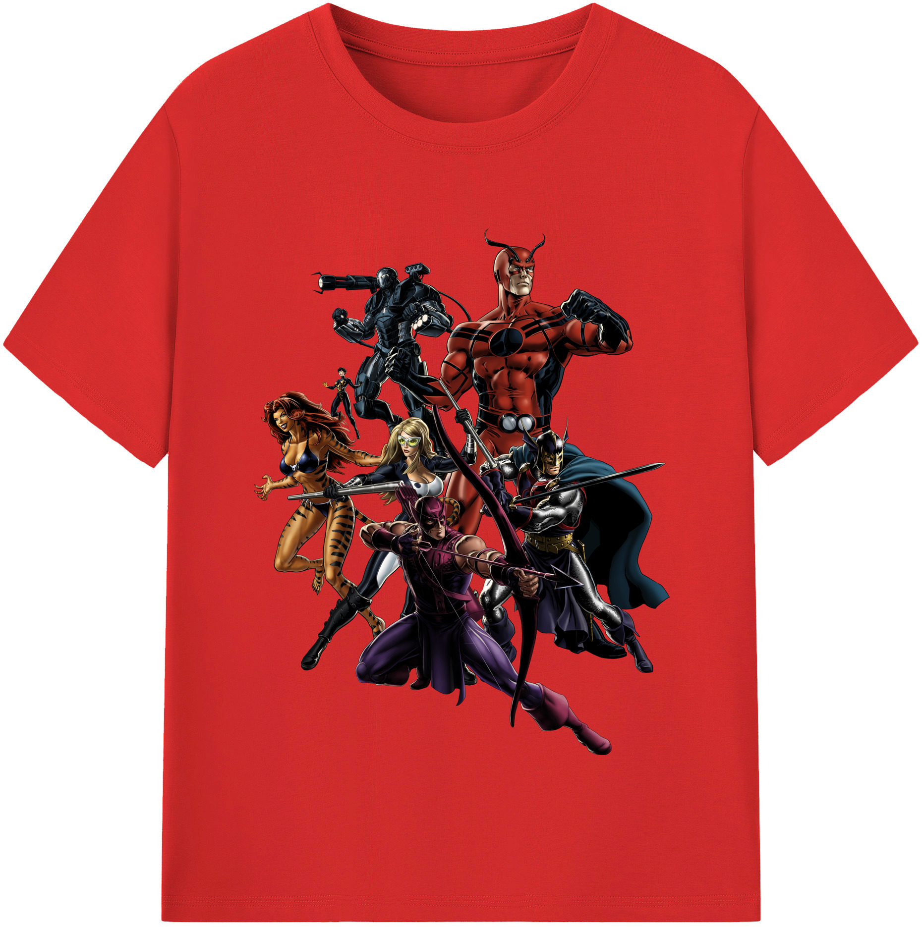 （画像用） アベンジャーズ The Avengers 綿100％半袖Tシャツ（フロントプリント）