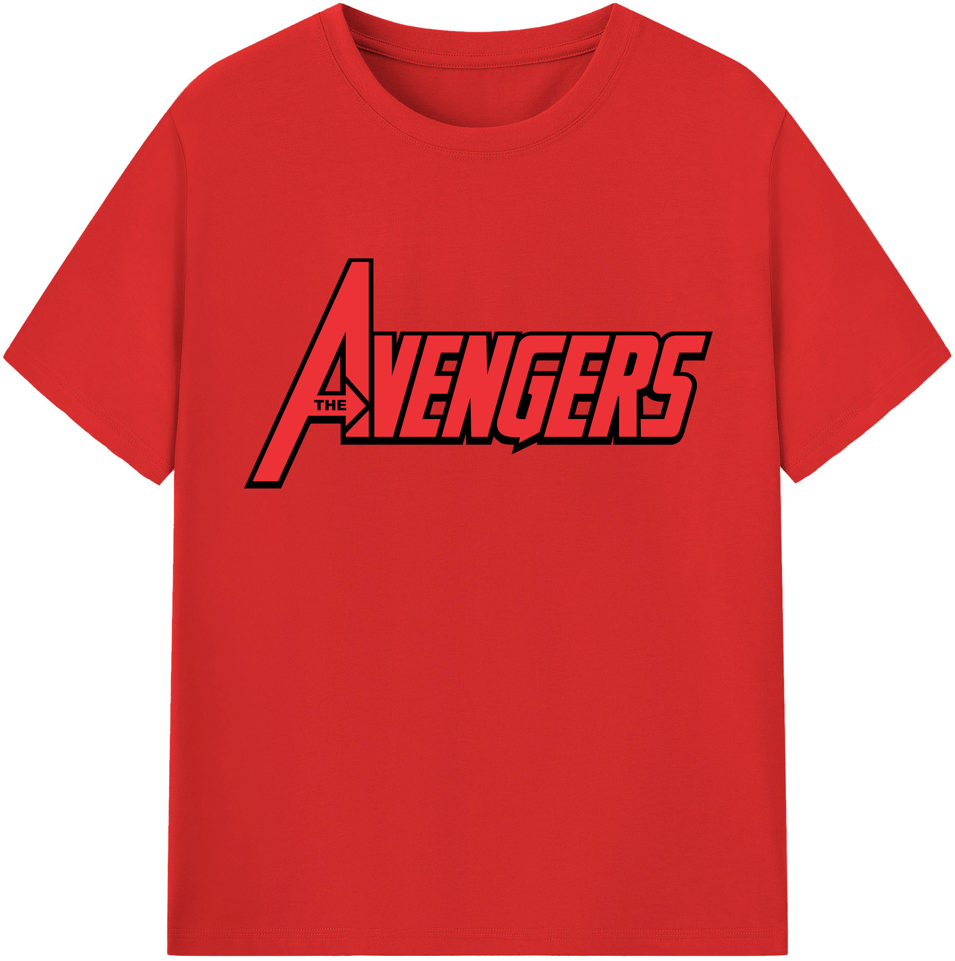（画像用） アベンジャーズ The Avengers 綿100％半袖Tシャツ（フロントプリント）