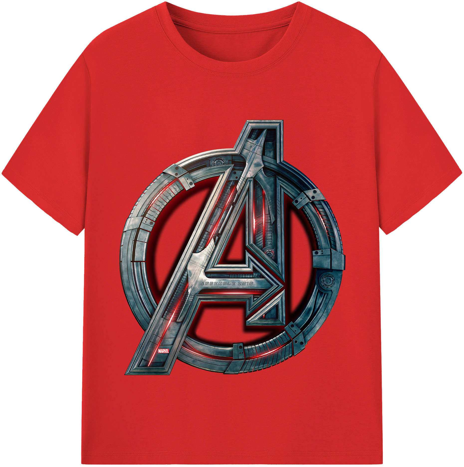 （画像用） アベンジャーズ The Avengers 綿100％半袖Tシャツ（フロントプリント）