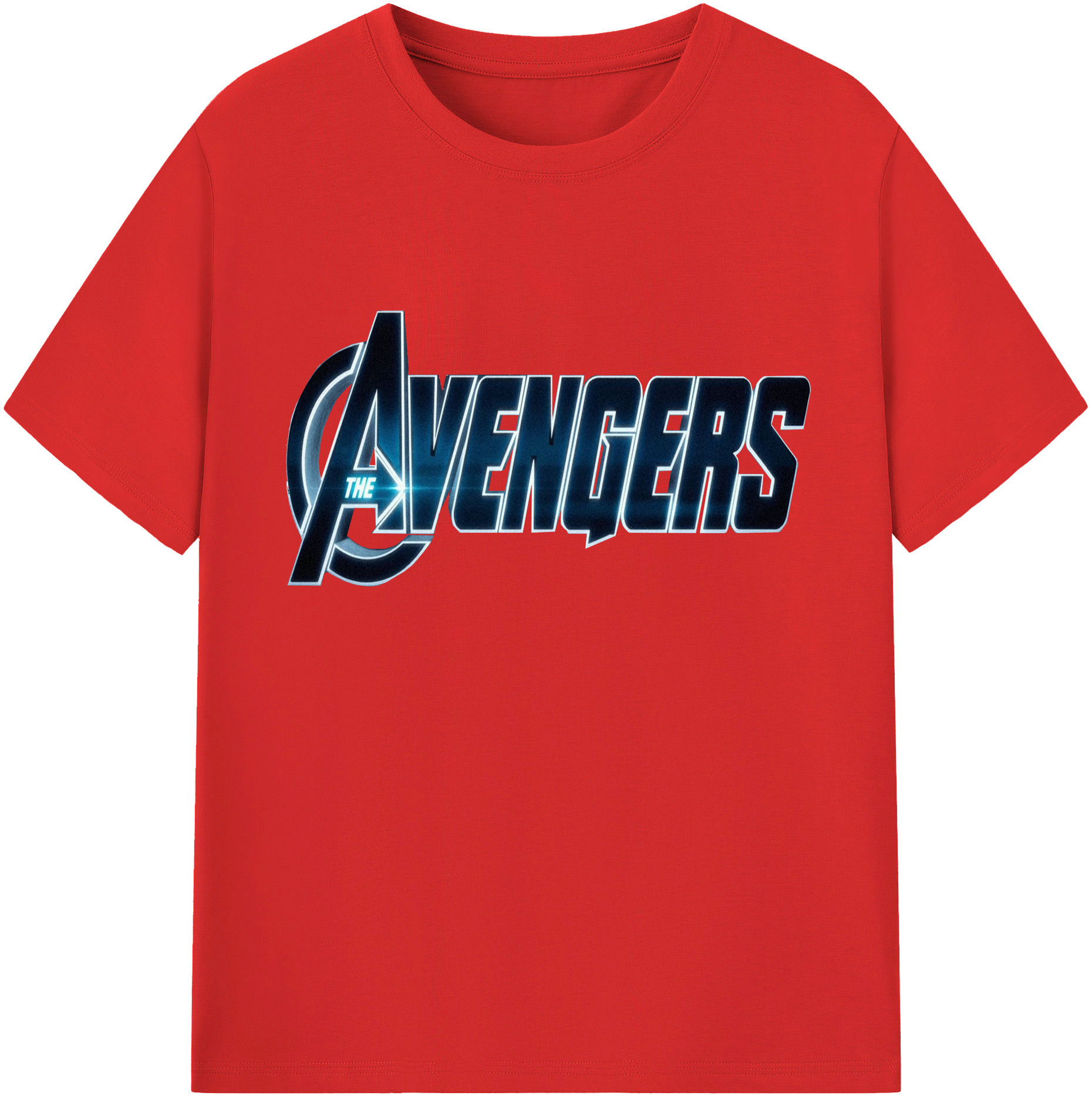 （画像用） アベンジャーズ The Avengers 綿100％半袖Tシャツ（フロントプリント）
