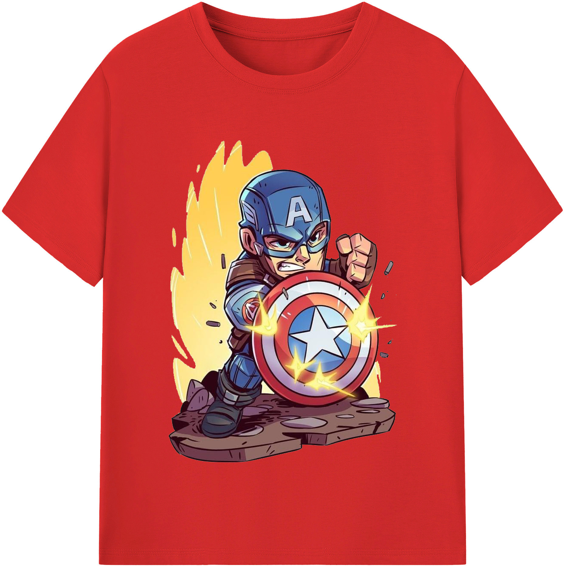 （画像用） アベンジャーズ The Avengers 綿100％半袖Tシャツ（フロントプリント）