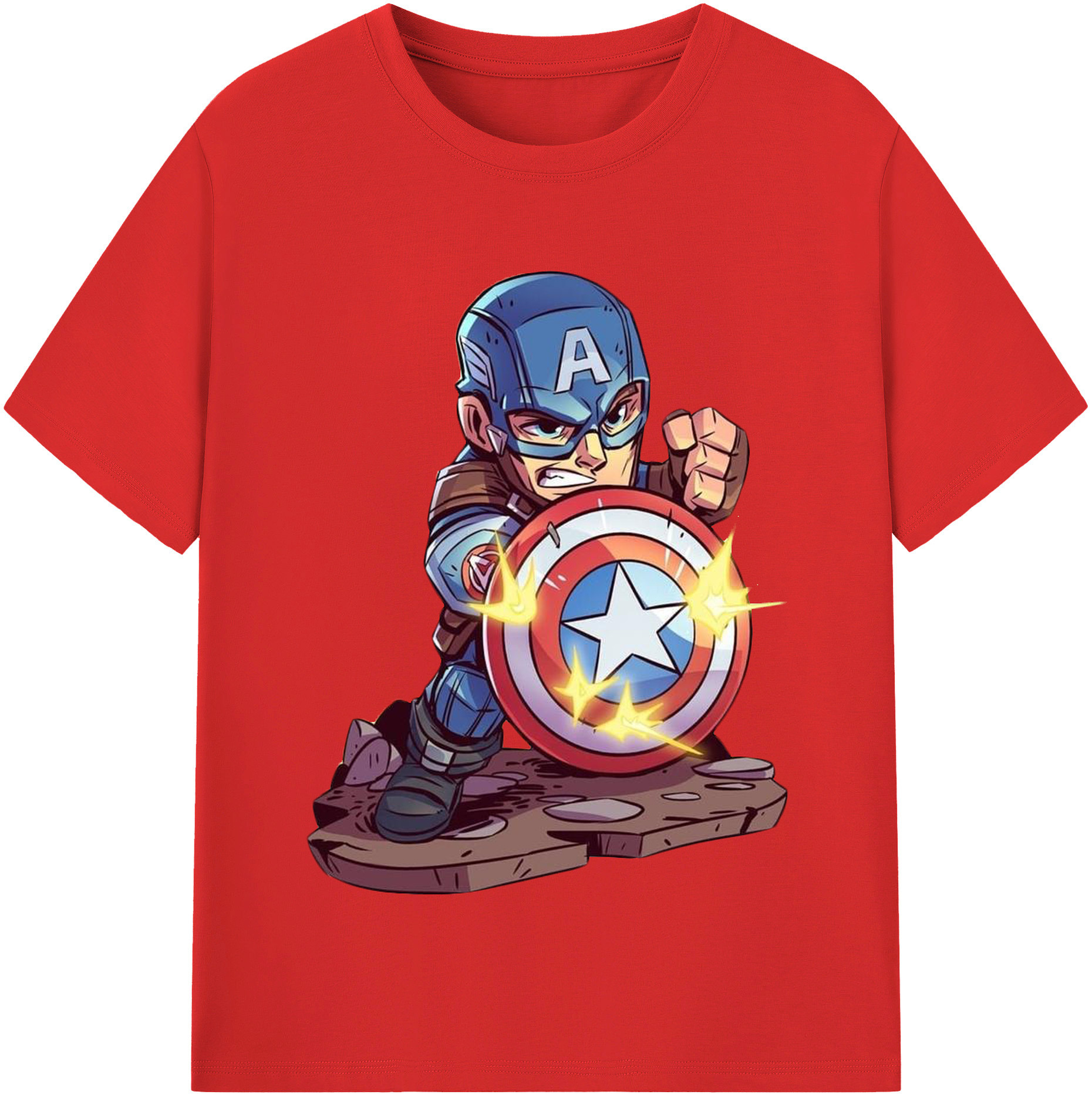 （画像用） アベンジャーズ The Avengers 綿100％半袖Tシャツ（フロントプリント）