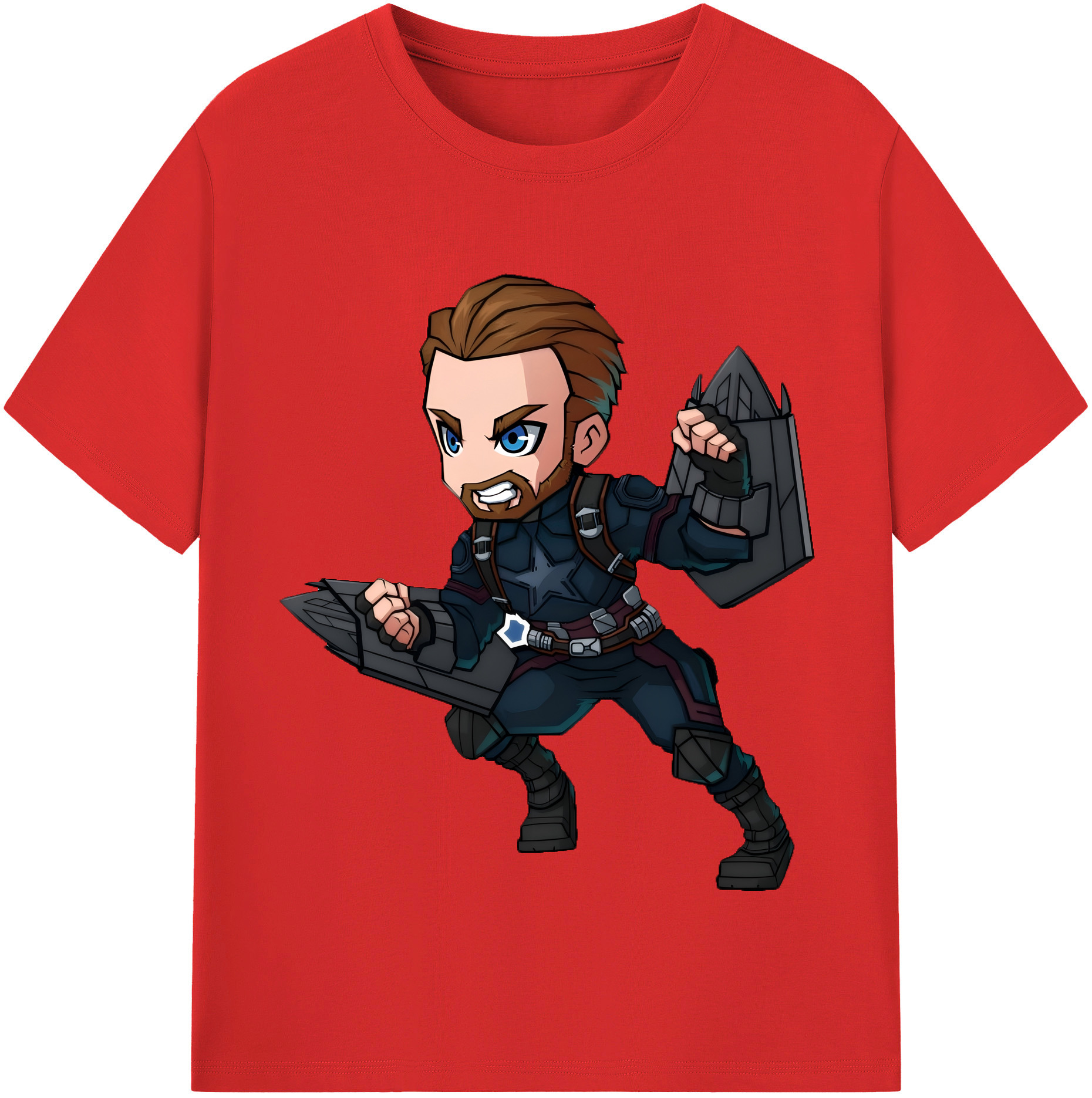 （画像用） アベンジャーズ The Avengers 綿100％半袖Tシャツ（フロントプリント）