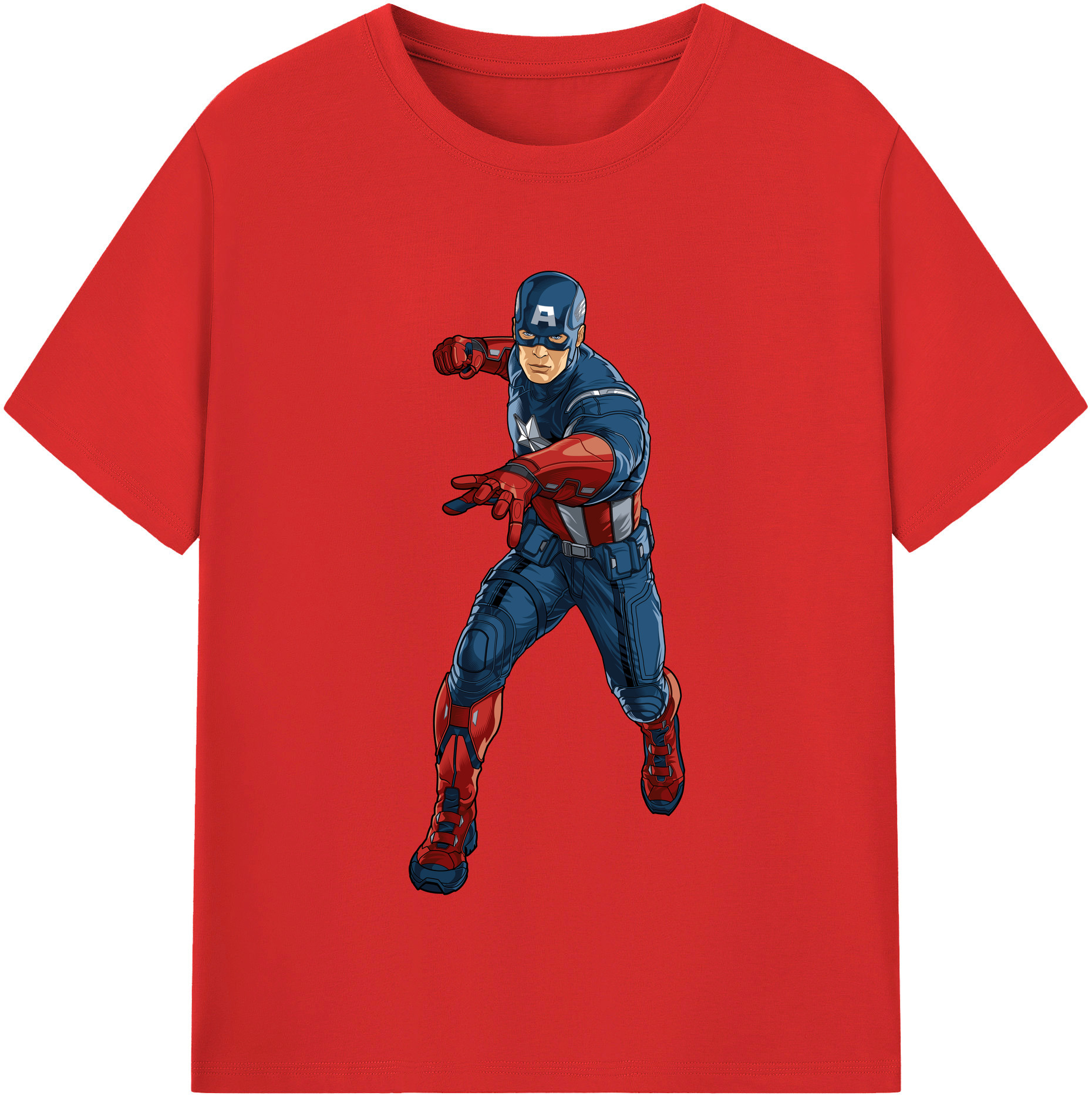 （画像用） アベンジャーズ The Avengers 綿100％半袖Tシャツ（フロントプリント）