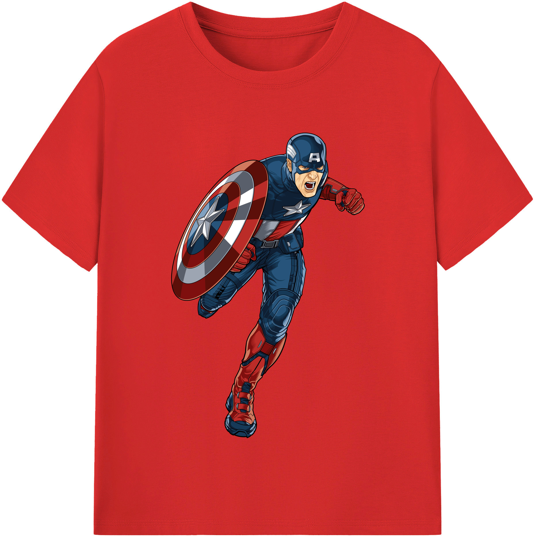 （画像用） アベンジャーズ The Avengers 綿100％半袖Tシャツ（フロントプリント）