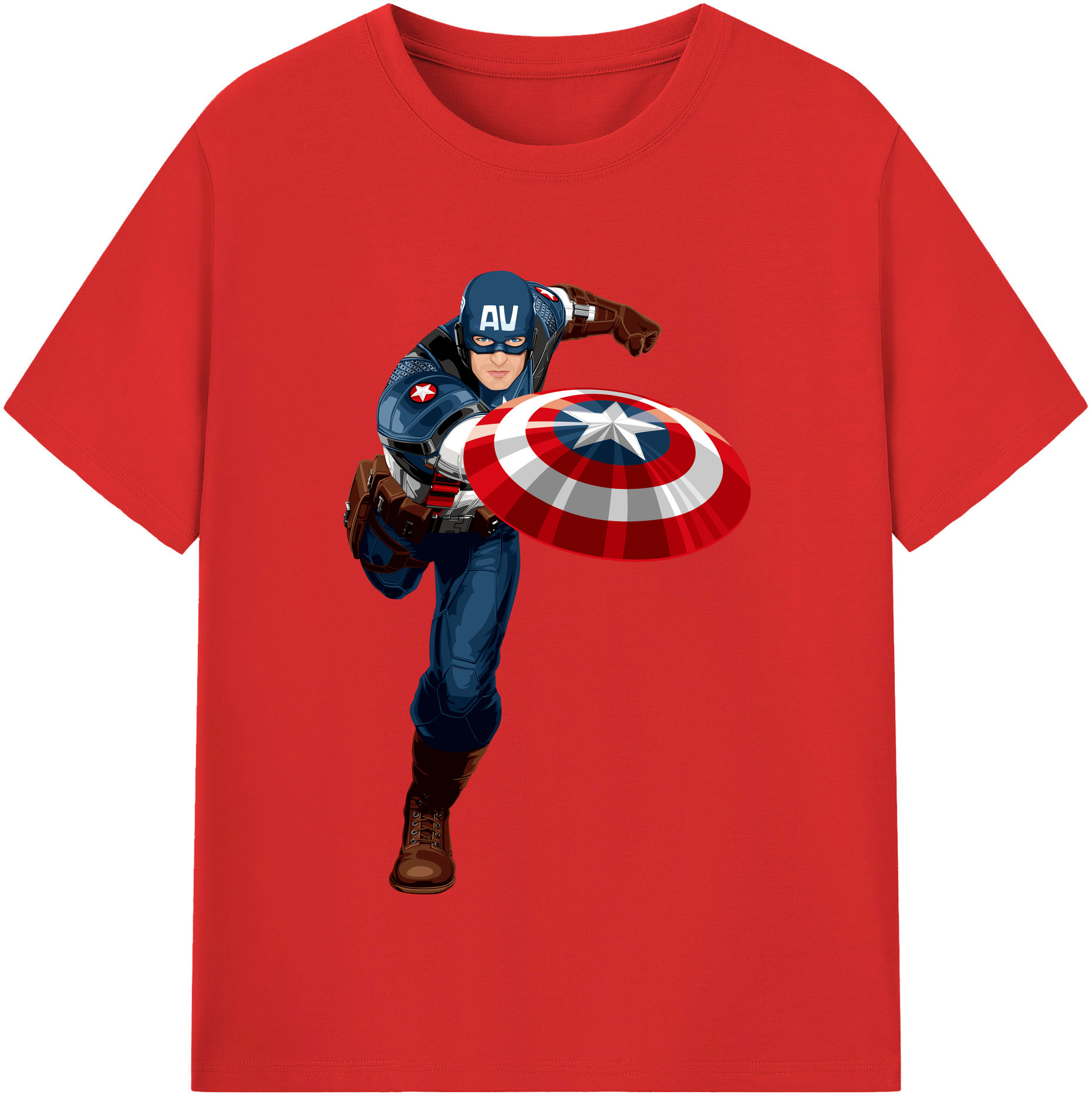 （画像用） アベンジャーズ The Avengers 綿100％半袖Tシャツ（フロントプリント）