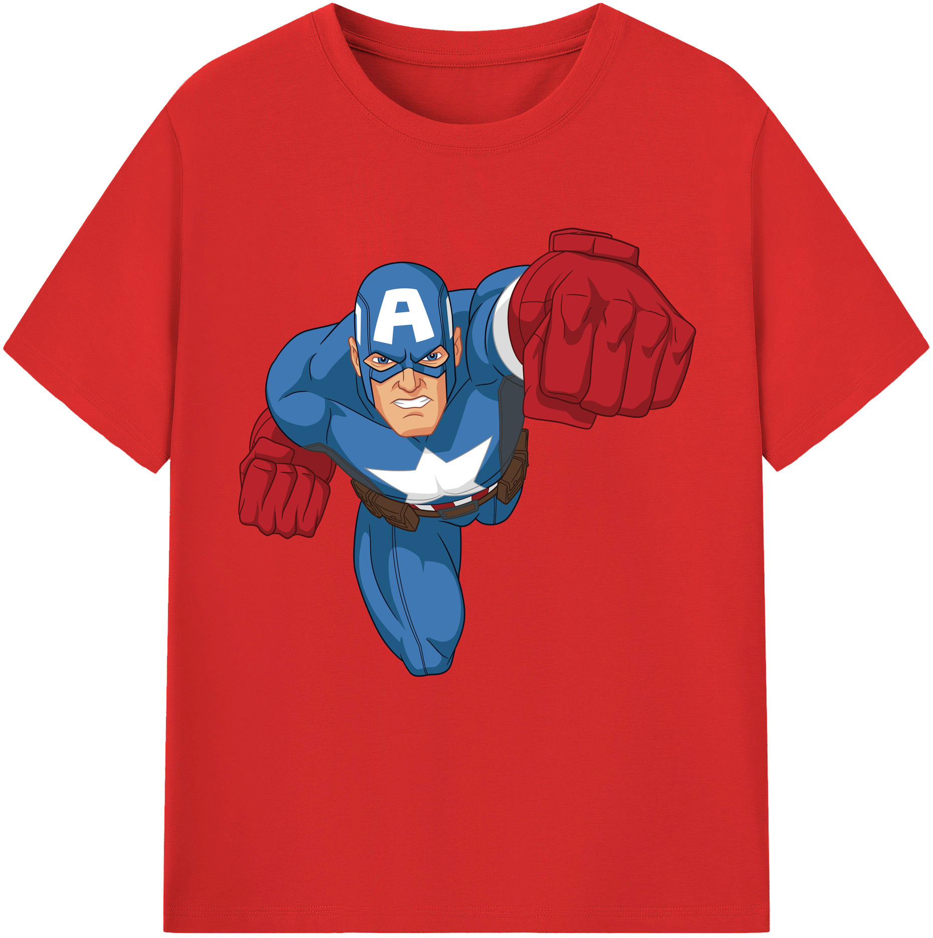 （画像用） アベンジャーズ The Avengers 綿100％半袖Tシャツ（フロントプリント）