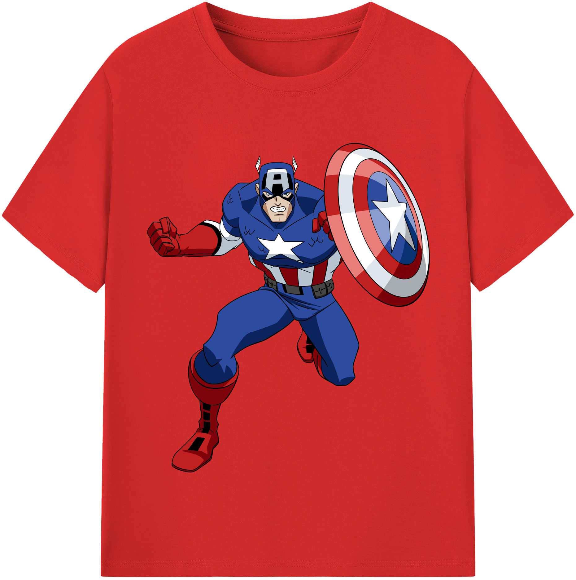 （画像用） アベンジャーズ The Avengers 綿100％半袖Tシャツ（フロントプリント）