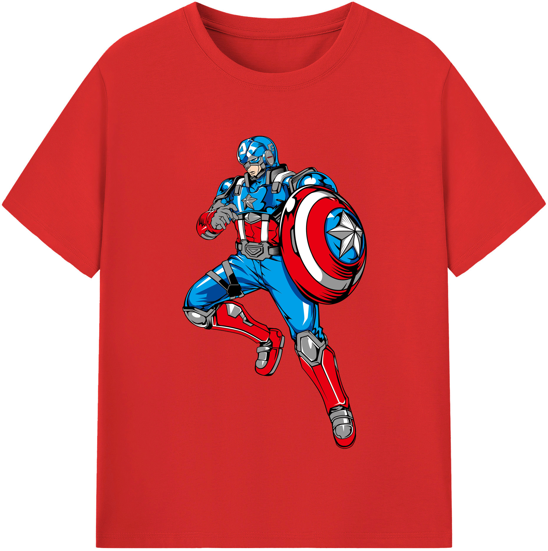 （画像用） アベンジャーズ The Avengers 綿100％半袖Tシャツ（フロントプリント）
