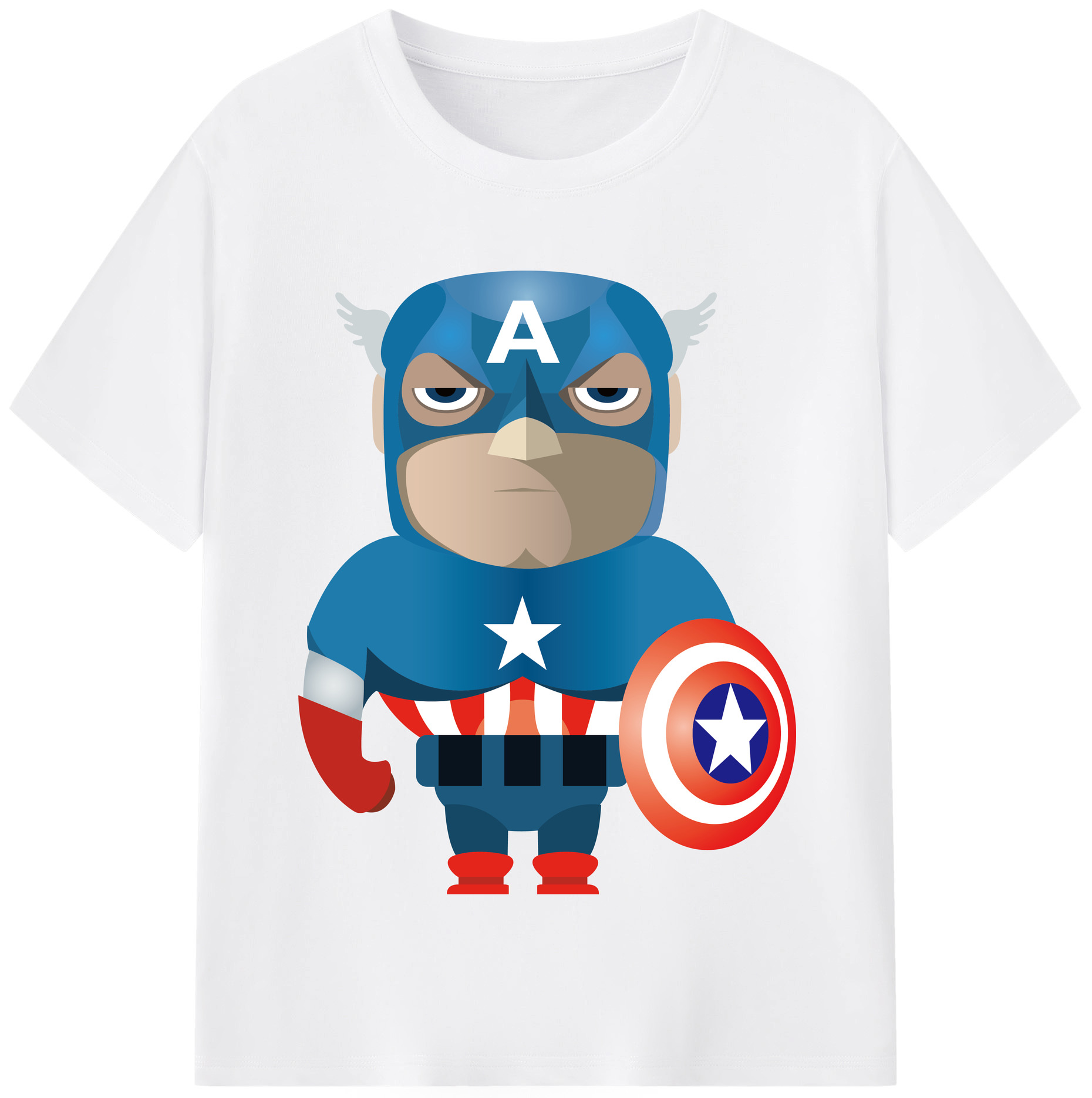 （画像用） アベンジャーズ The Avengers 綿100％半袖Tシャツ（フロントプリント）