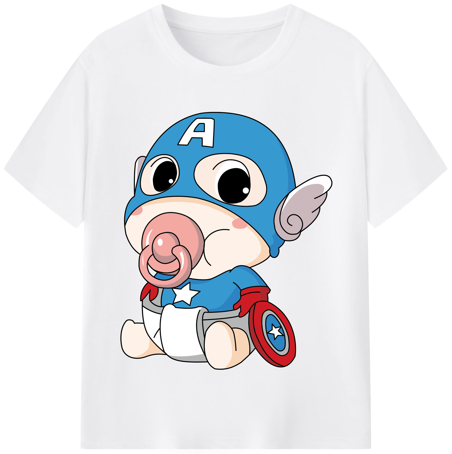 （画像用） アベンジャーズ The Avengers 綿100％半袖Tシャツ（フロントプリント）