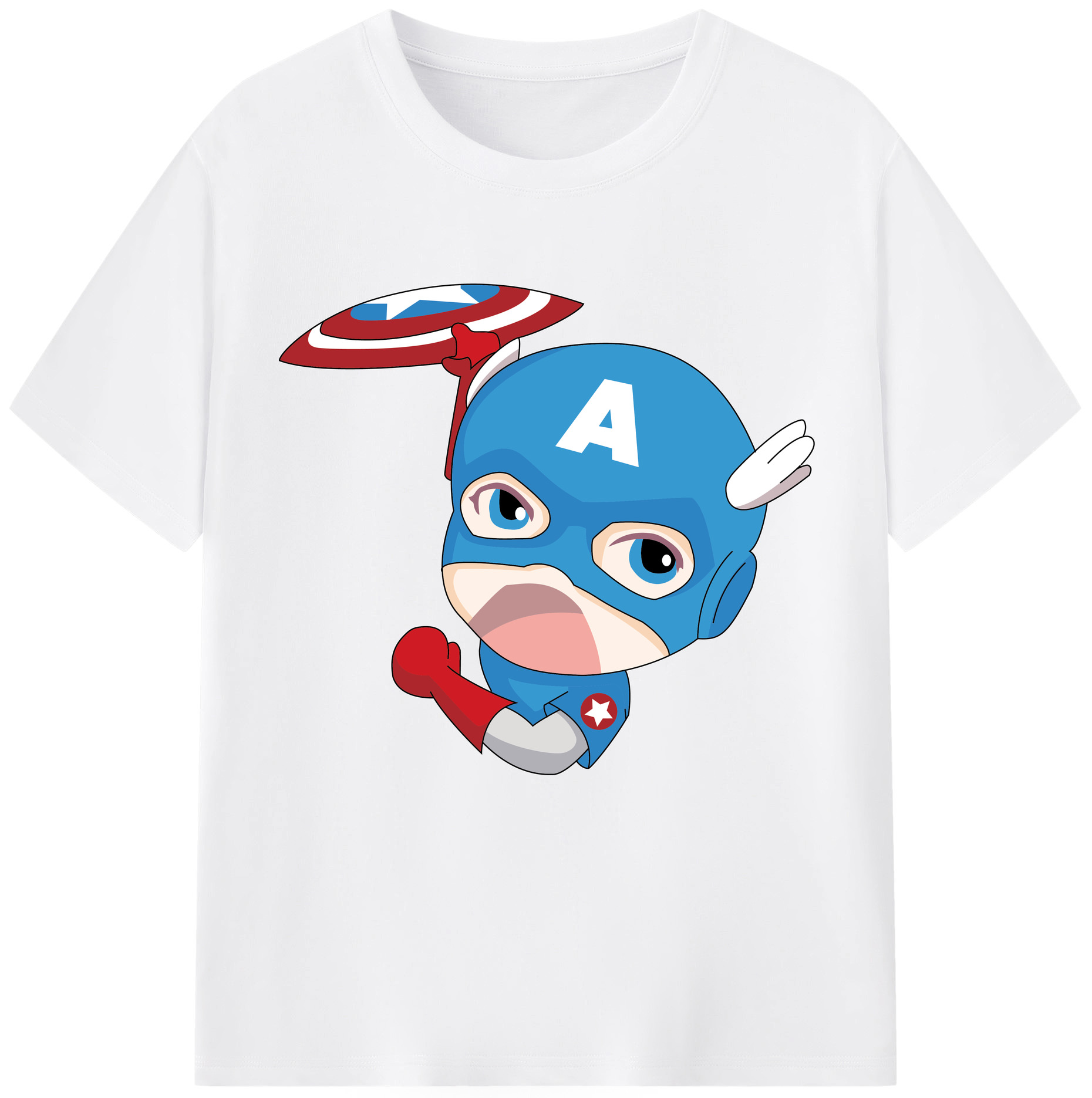 （画像用） アベンジャーズ The Avengers 綿100％半袖Tシャツ（フロントプリント）