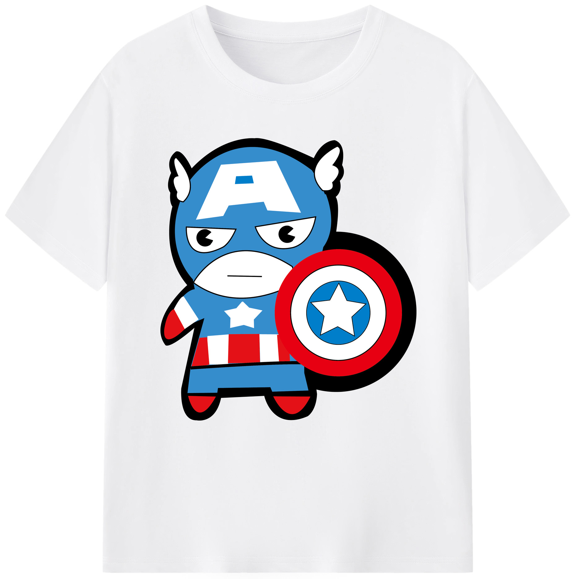 （画像用） アベンジャーズ The Avengers 綿100％半袖Tシャツ（フロントプリント）