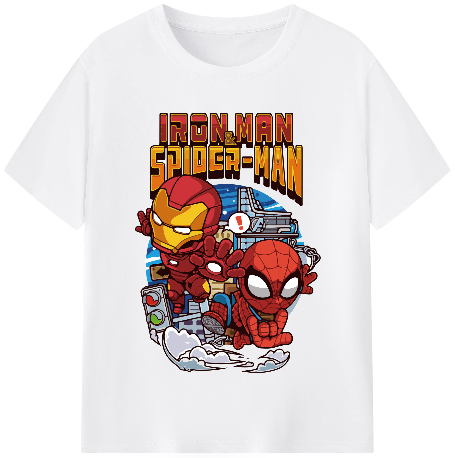 （画像用） アベンジャーズ The Avengers 綿100％半袖Tシャツ（フロントプリント）
