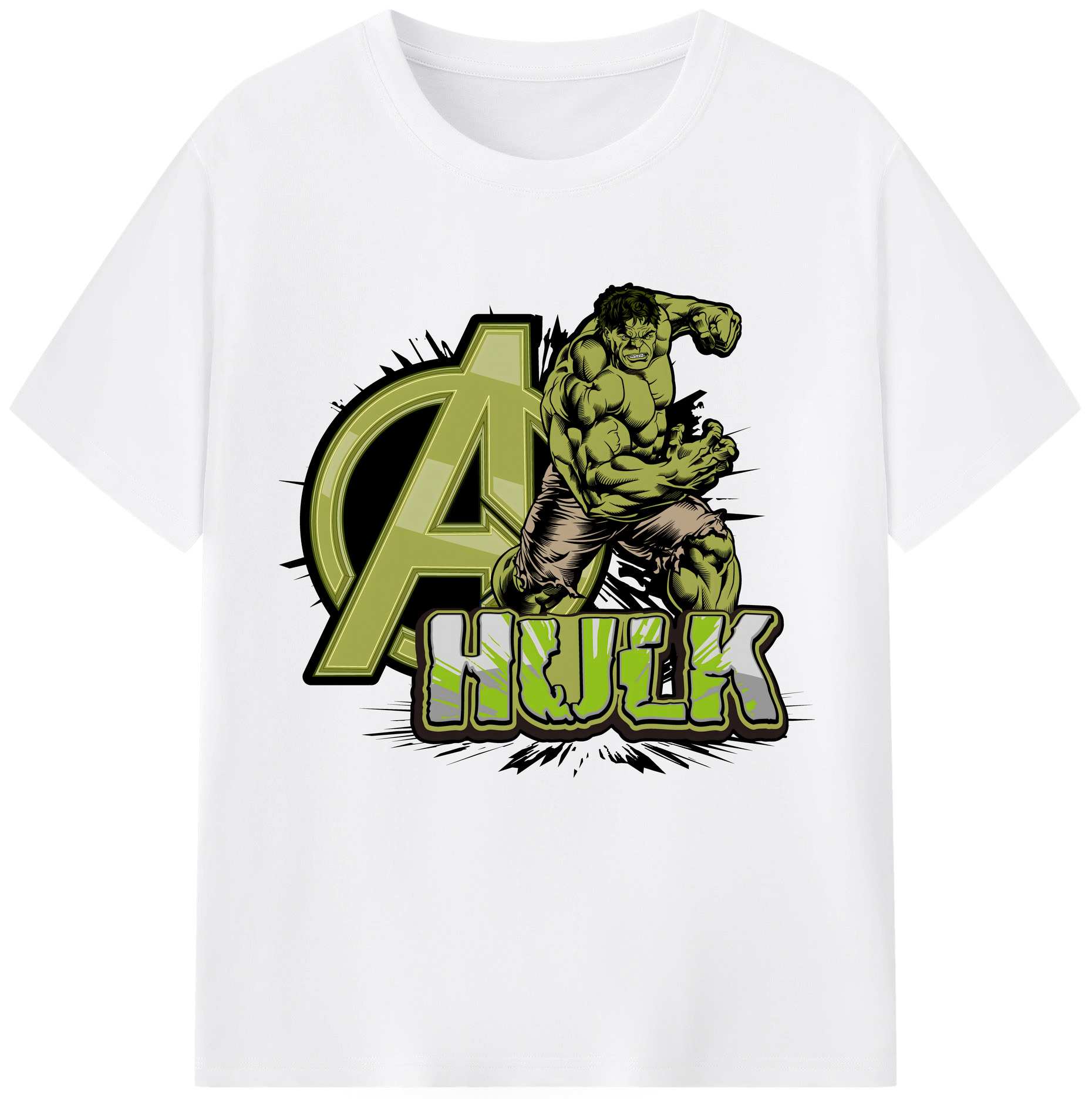 （画像用） アベンジャーズ The Avengers 綿100％半袖Tシャツ（フロントプリント）