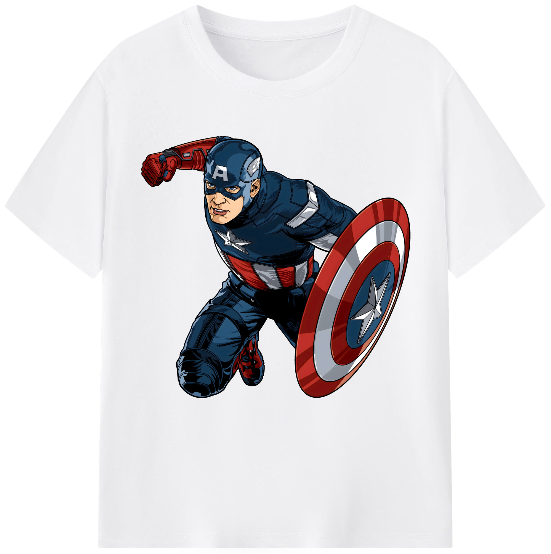 （画像用） アベンジャーズ The Avengers 綿100％半袖Tシャツ（フロントプリント）