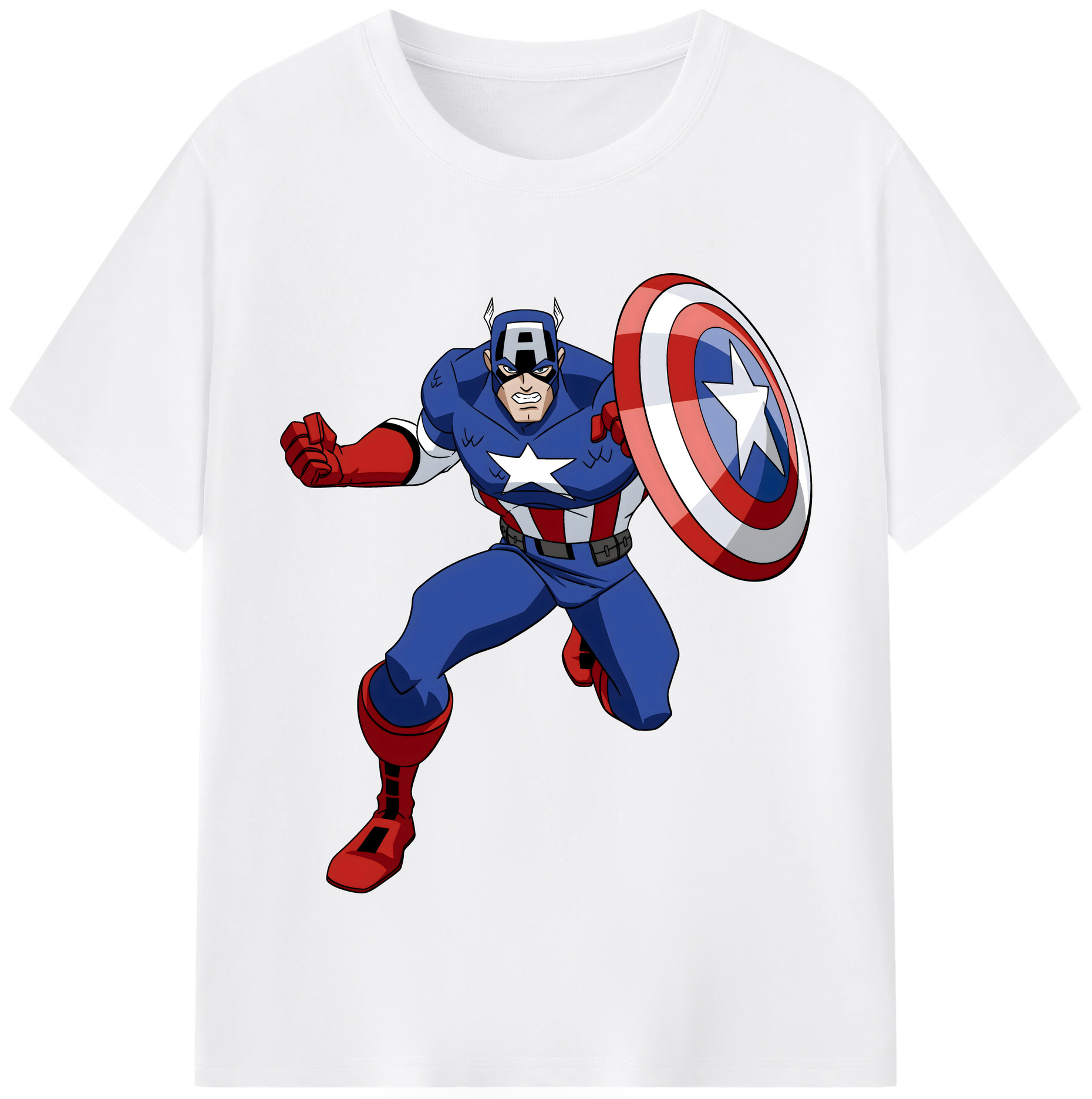 （画像用） アベンジャーズ The Avengers 綿100％半袖Tシャツ（フロントプリント）