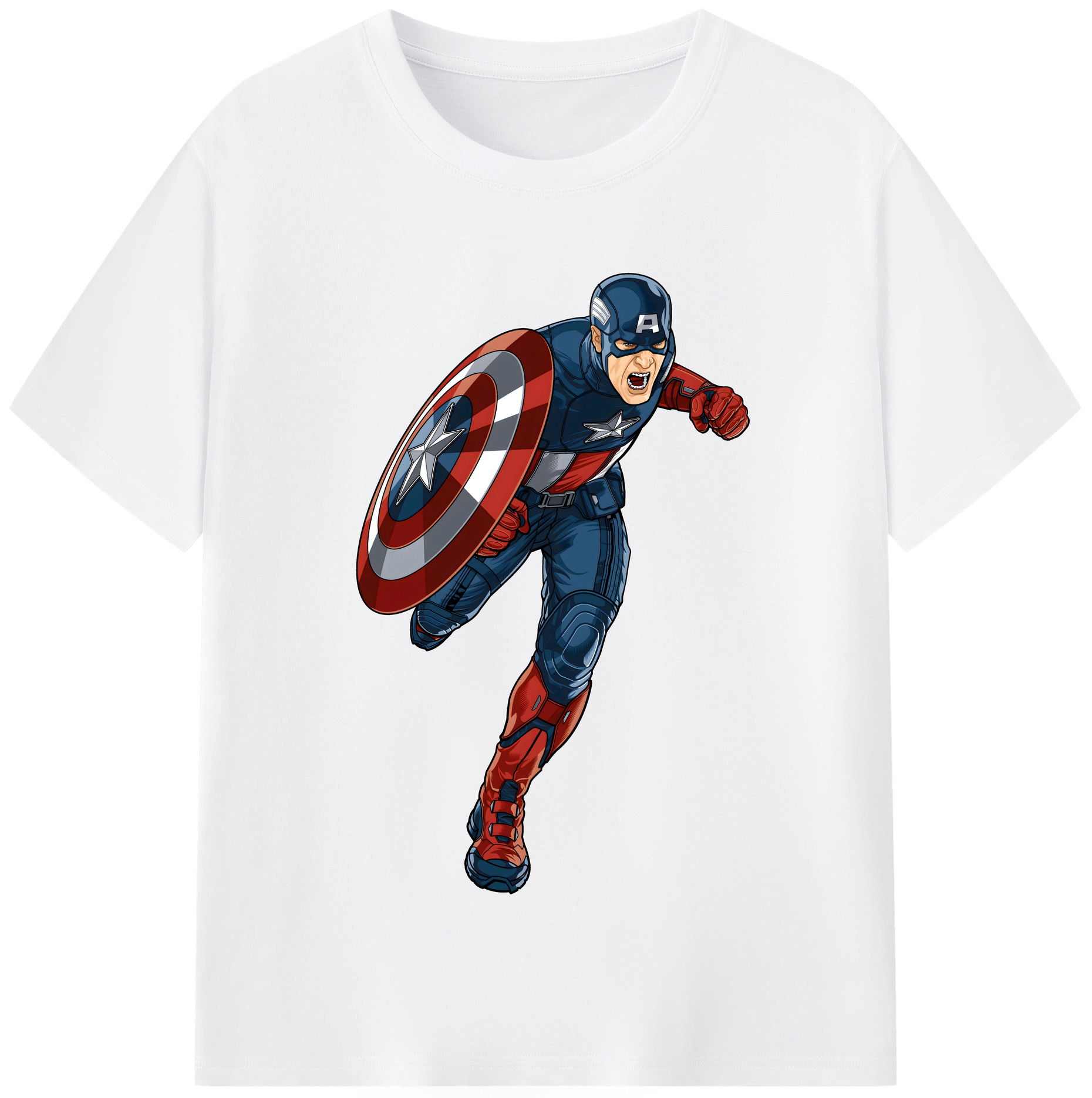 （画像用） アベンジャーズ The Avengers 綿100％半袖Tシャツ（フロントプリント）
