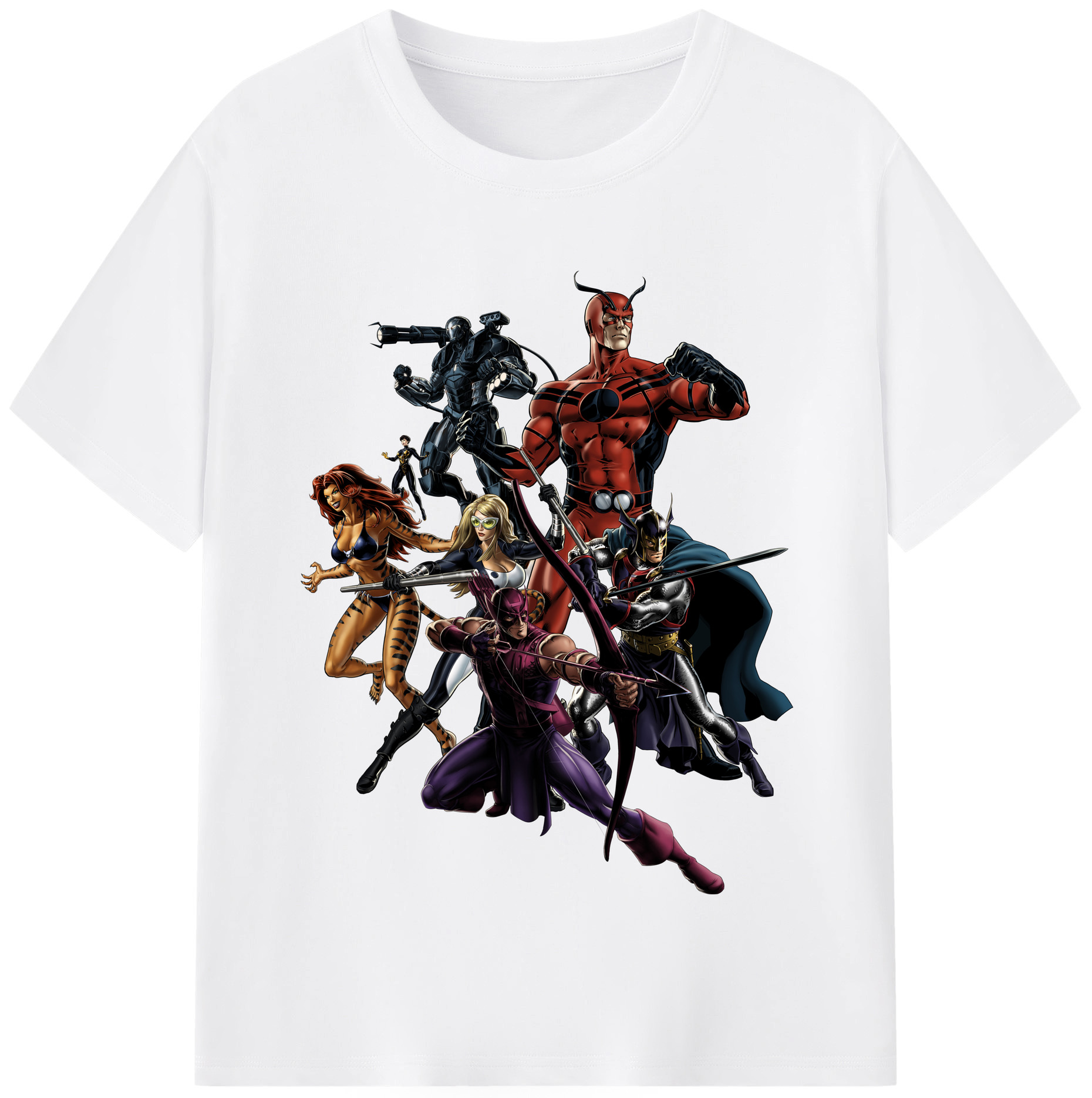 （画像用） アベンジャーズ The Avengers 綿100％半袖Tシャツ（フロントプリント）