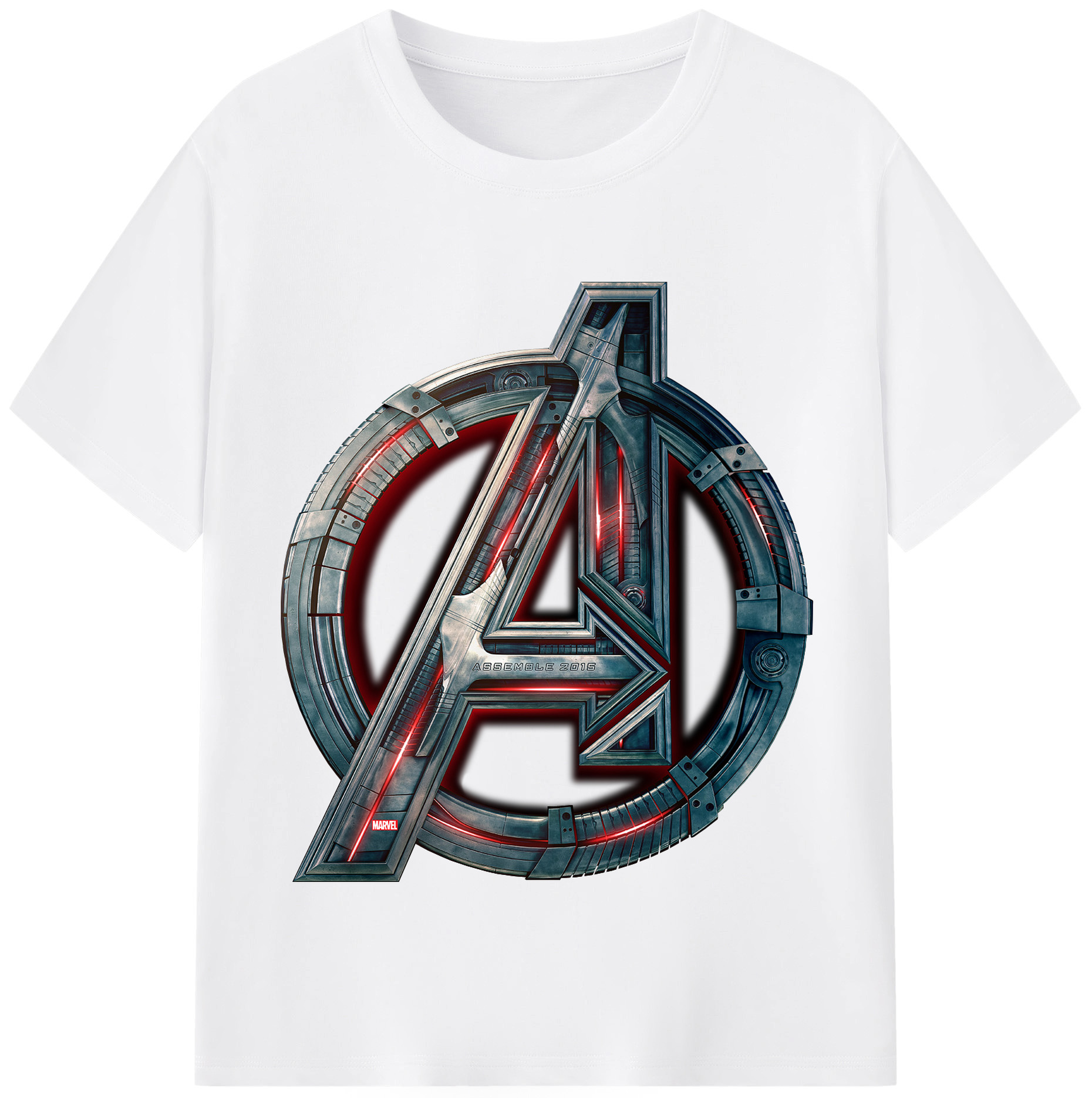 （画像用） アベンジャーズ The Avengers 綿100％半袖Tシャツ（フロントプリント）