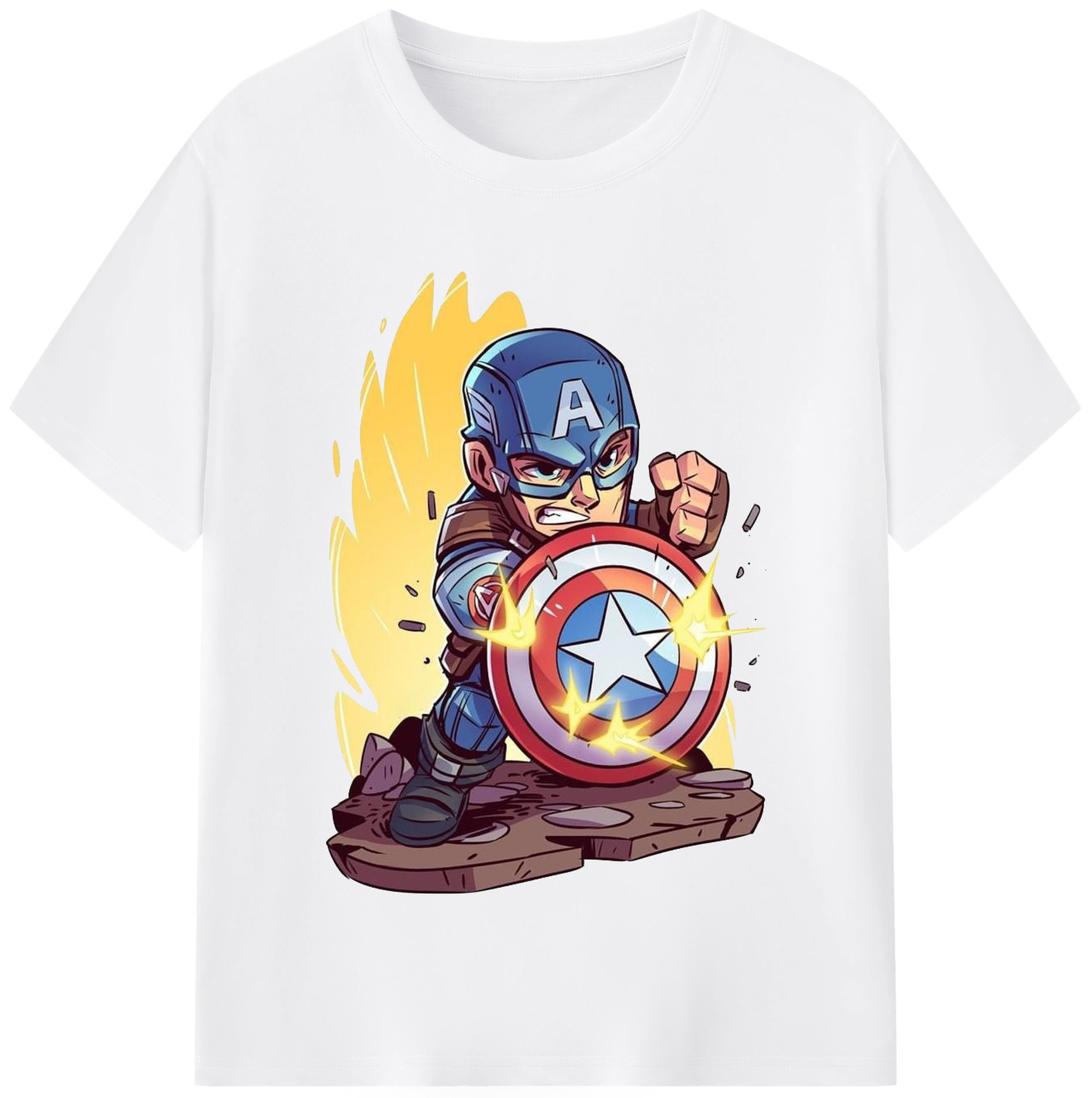 （画像用） アベンジャーズ The Avengers 綿100％半袖Tシャツ（フロントプリント）