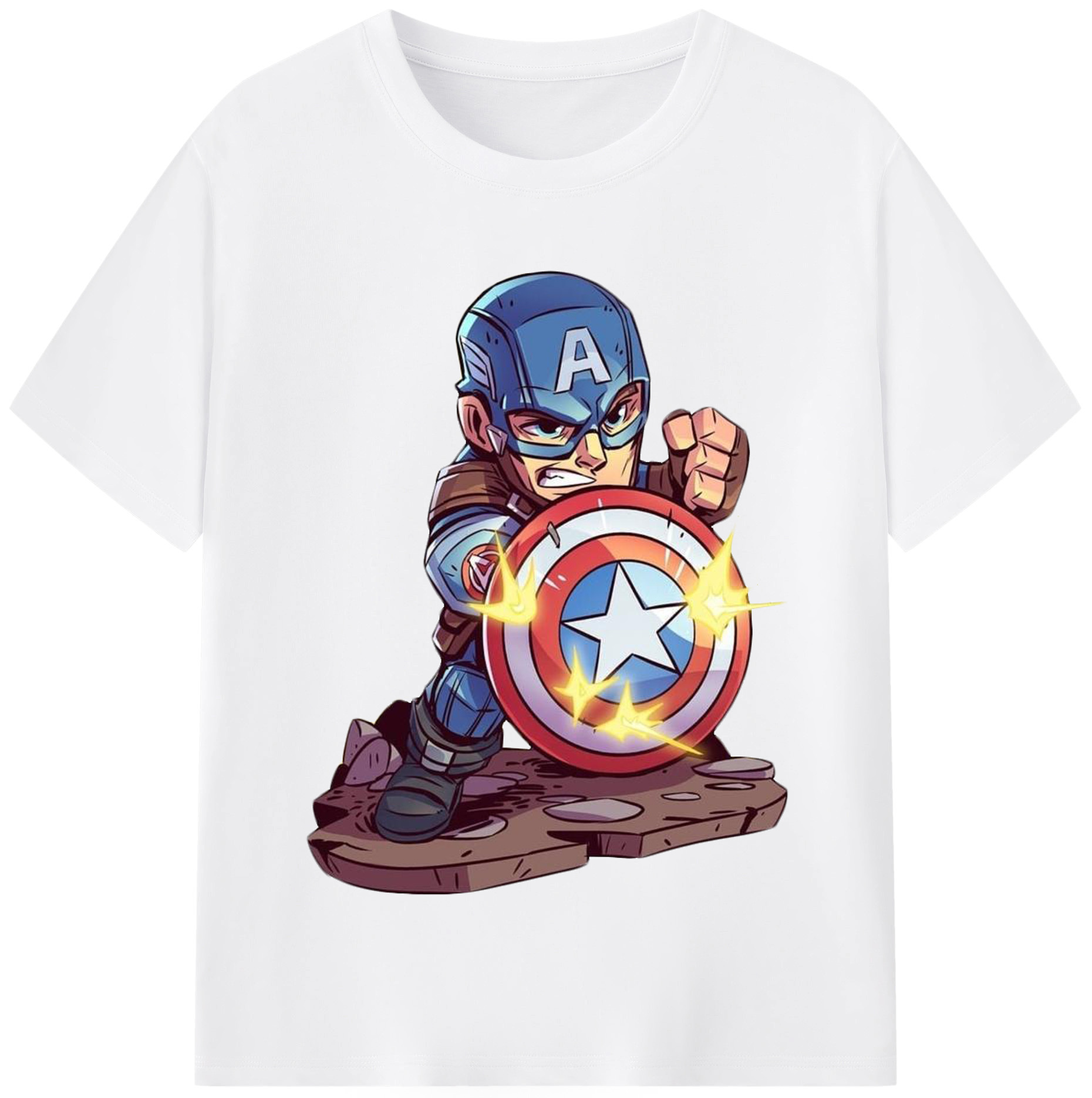 （画像用） アベンジャーズ The Avengers 綿100％半袖Tシャツ（フロントプリント）