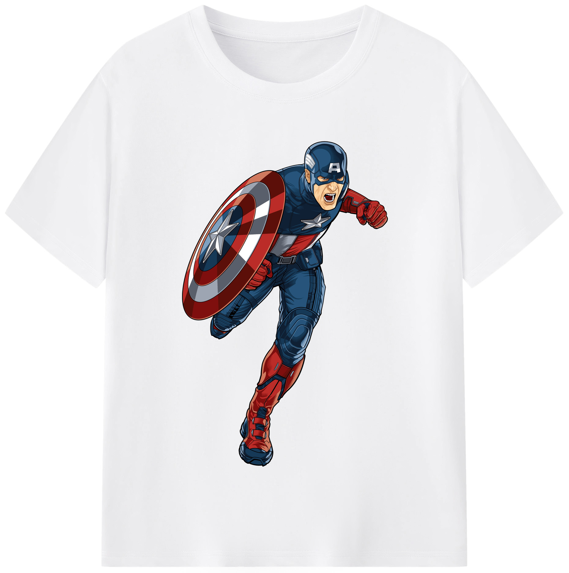 （画像用） アベンジャーズ The Avengers 綿100％半袖Tシャツ（フロントプリント）
