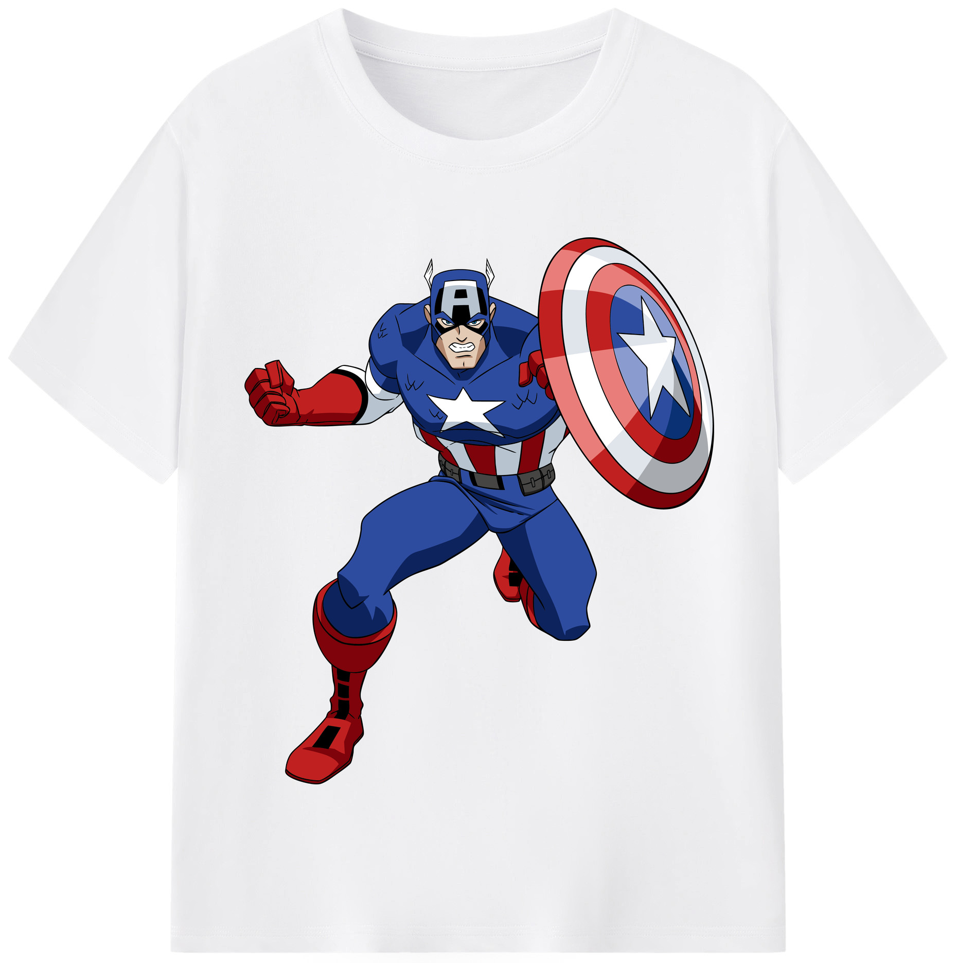 （画像用） アベンジャーズ The Avengers 綿100％半袖Tシャツ（フロントプリント）
