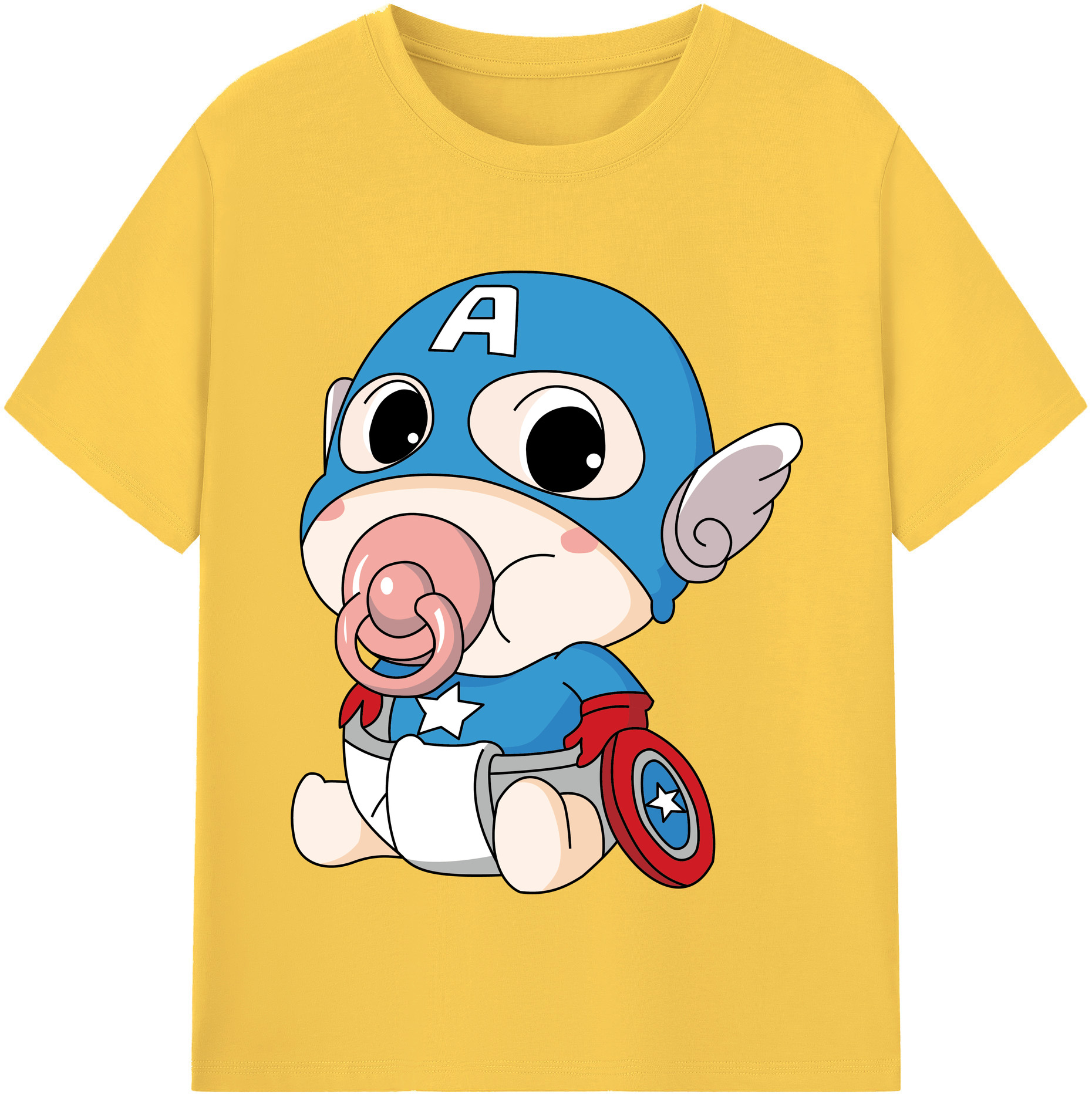 （画像用） アベンジャーズ The Avengers 綿100％半袖Tシャツ（フロントプリント）