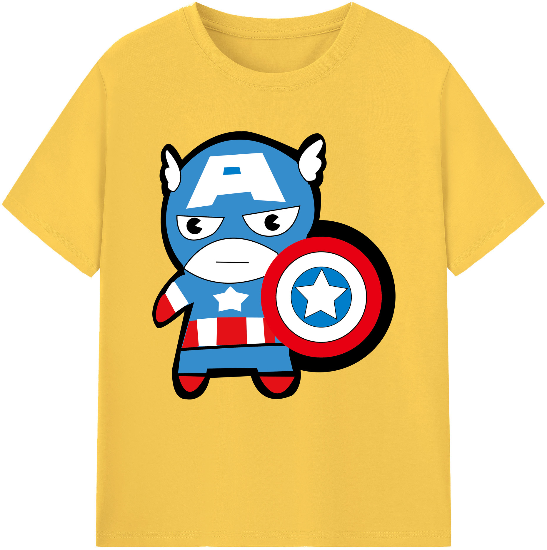 （画像用） アベンジャーズ The Avengers 綿100％半袖Tシャツ（フロントプリント）