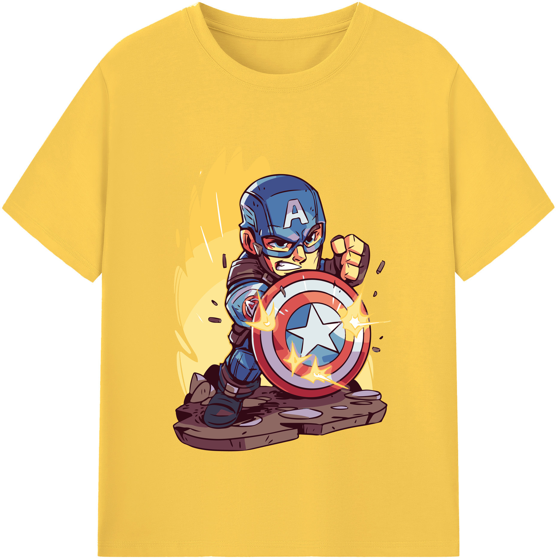 （画像用） アベンジャーズ The Avengers 綿100％半袖Tシャツ（フロントプリント）