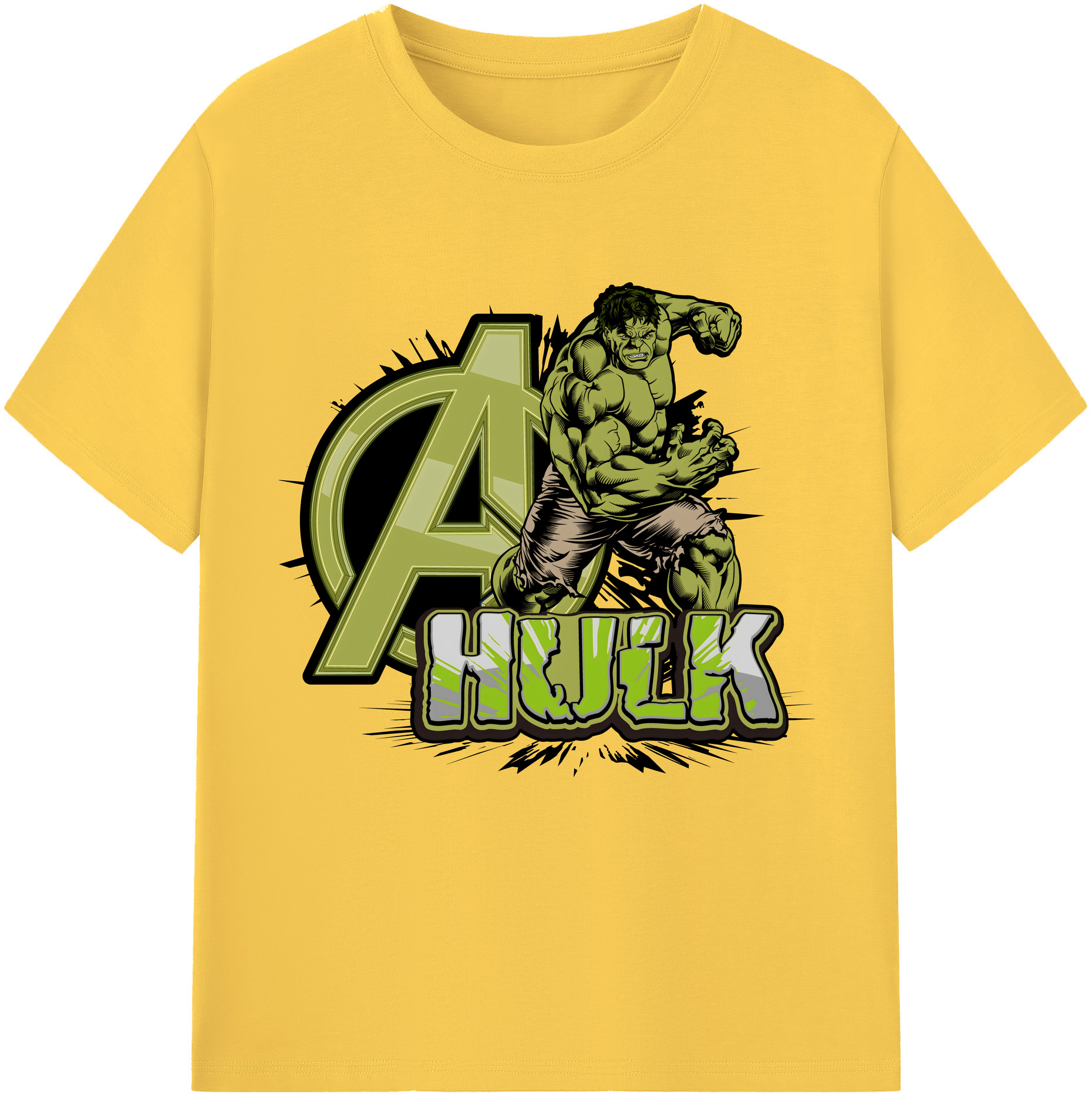 （画像用） アベンジャーズ The Avengers 綿100％半袖Tシャツ（フロントプリント）