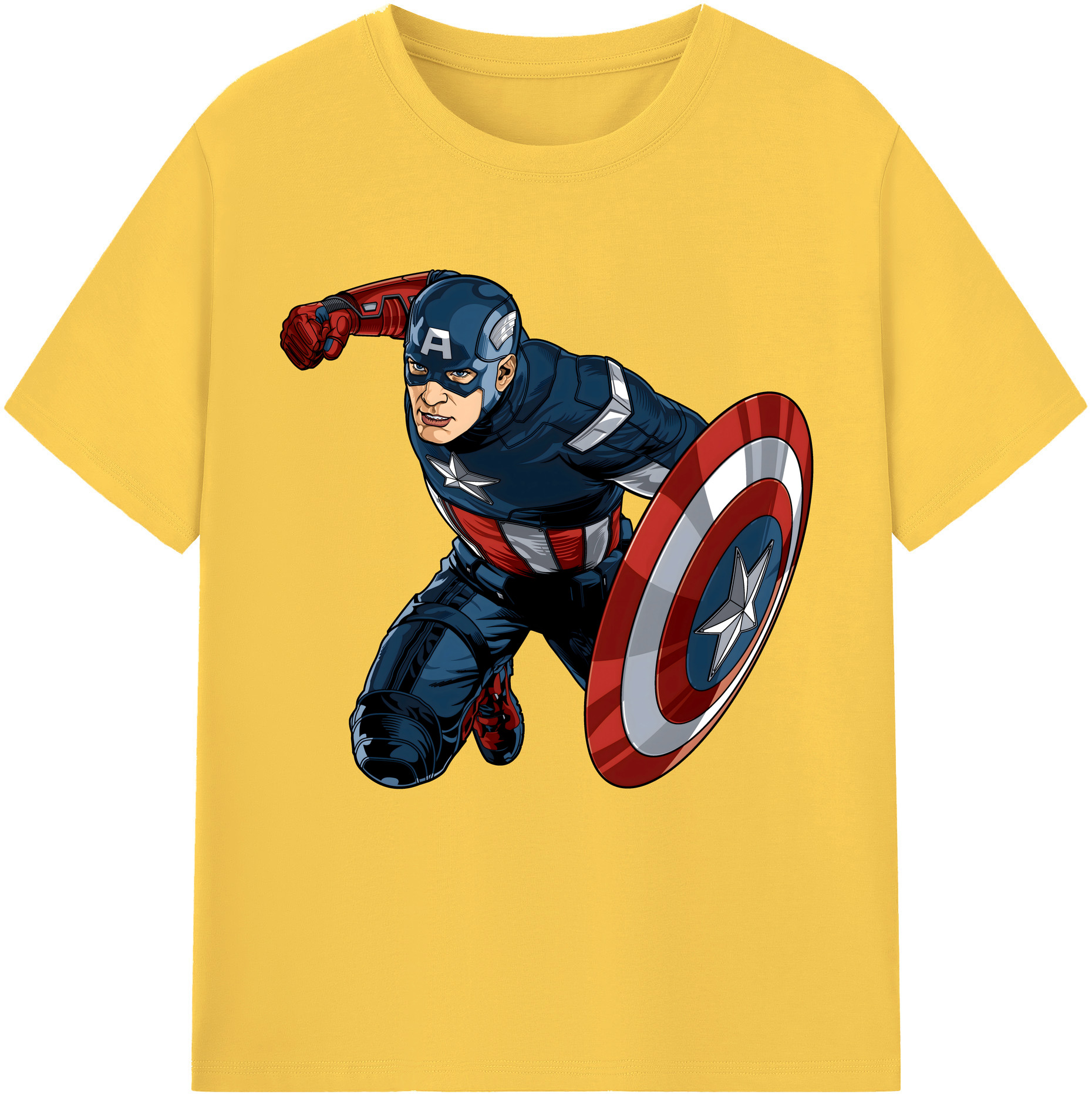 （画像用） アベンジャーズ The Avengers 綿100％半袖Tシャツ（フロントプリント）