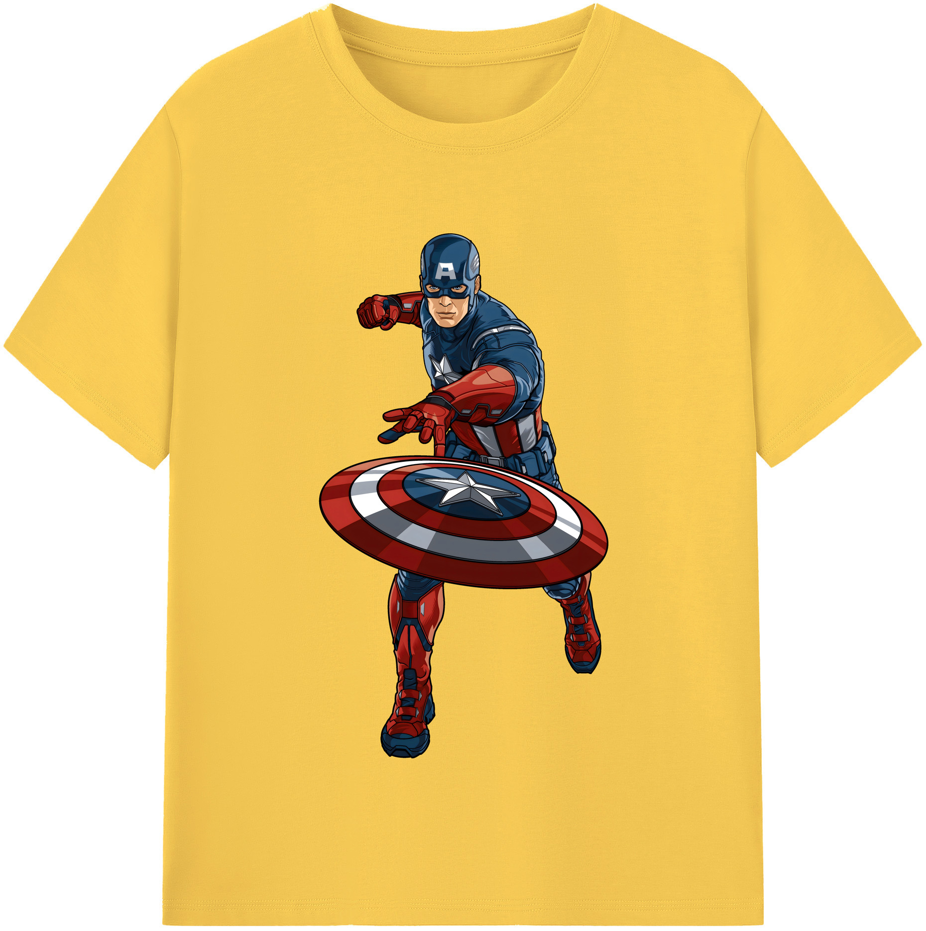 （画像用） アベンジャーズ The Avengers 綿100％半袖Tシャツ（フロントプリント）