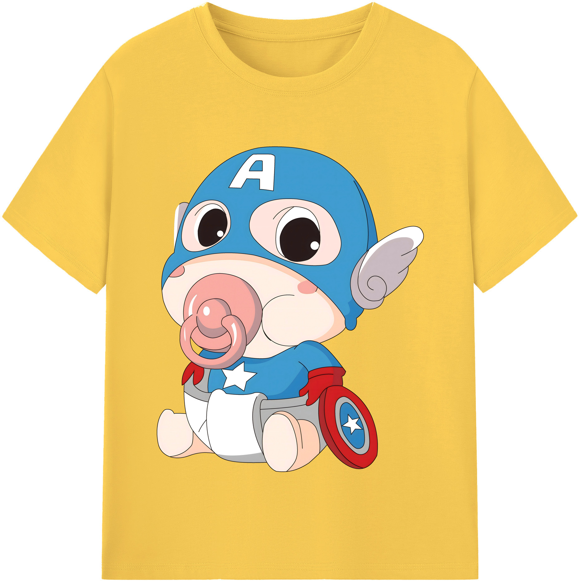 （画像用） アベンジャーズ The Avengers 綿100％半袖Tシャツ（フロントプリント）