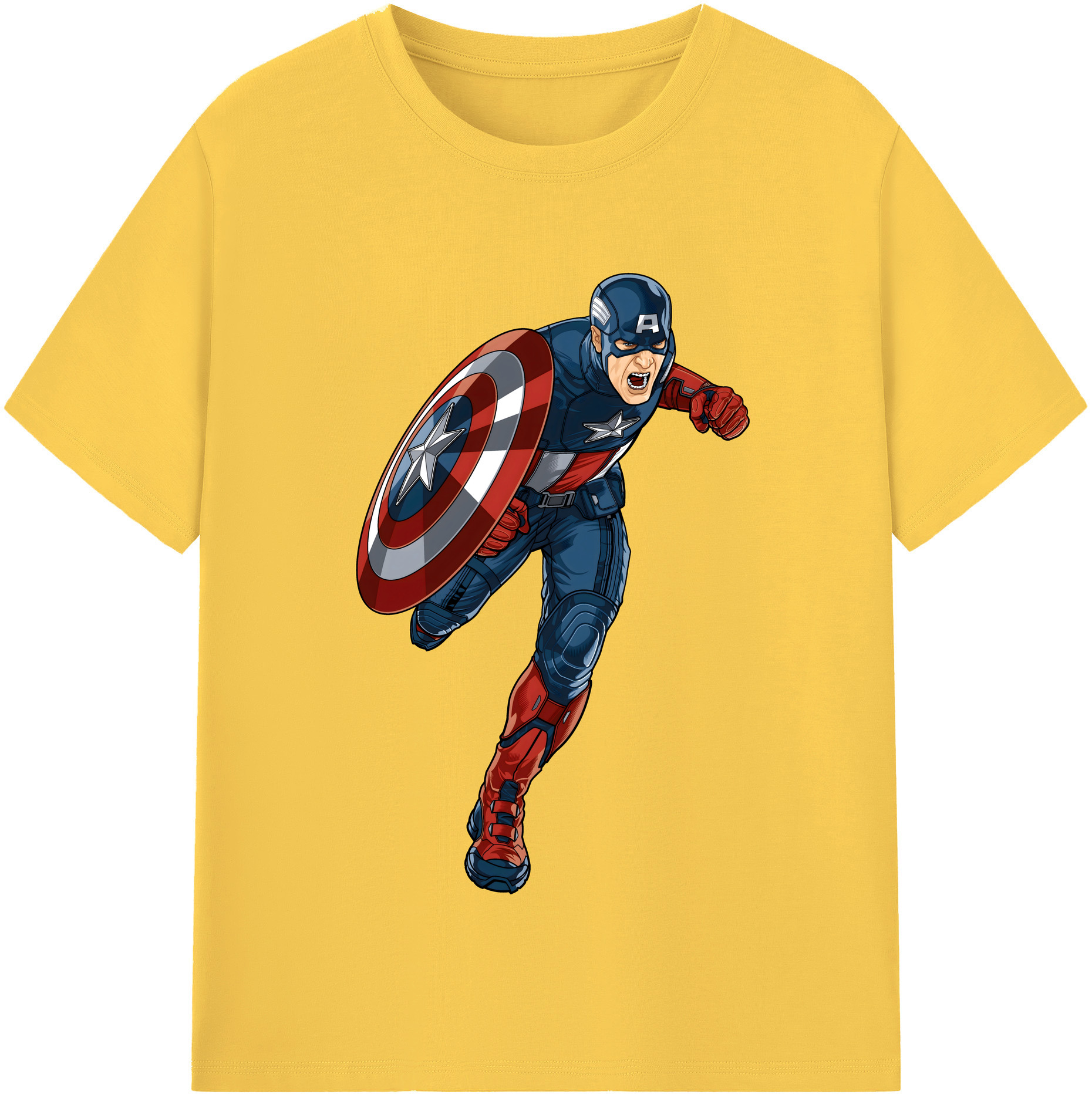 （画像用） アベンジャーズ The Avengers 綿100％半袖Tシャツ（フロントプリント）