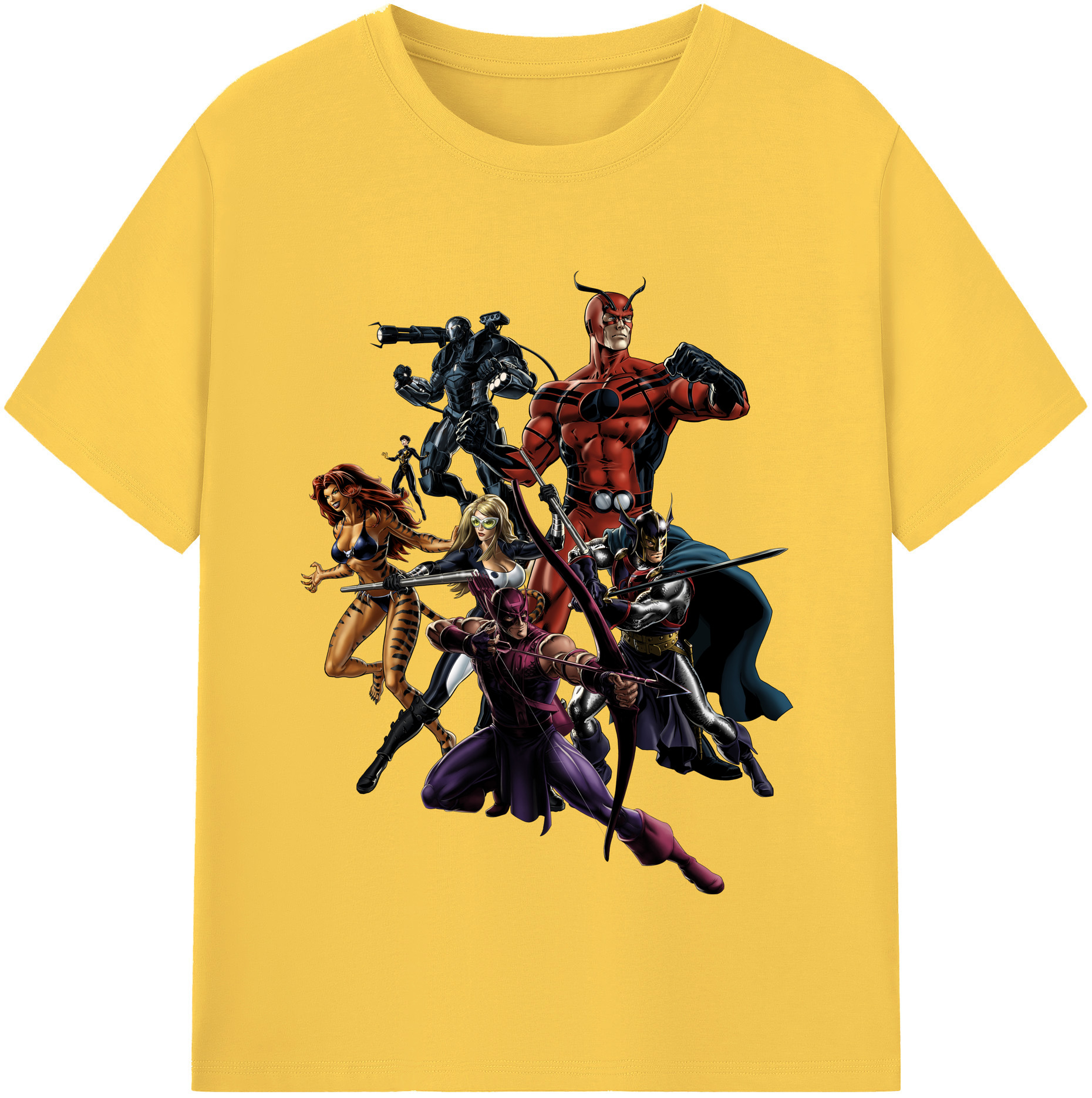 （画像用） アベンジャーズ The Avengers 綿100％半袖Tシャツ（フロントプリント）