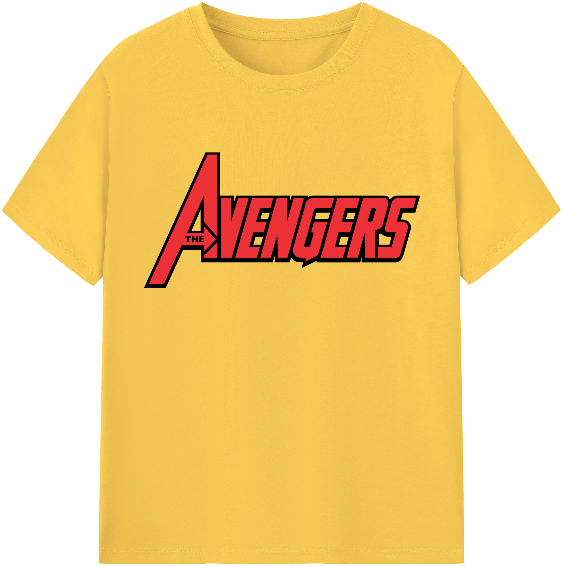 （画像用） アベンジャーズ The Avengers 綿100％半袖Tシャツ（フロントプリント）