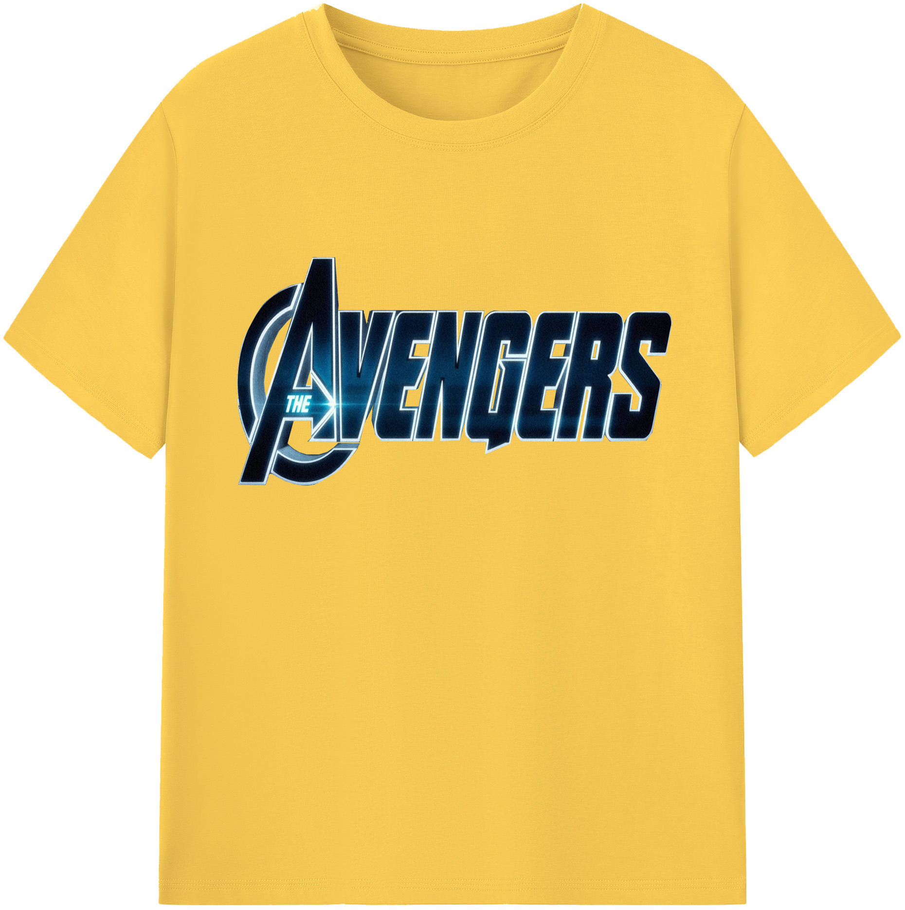 （画像用） アベンジャーズ The Avengers 綿100％半袖Tシャツ（フロントプリント）