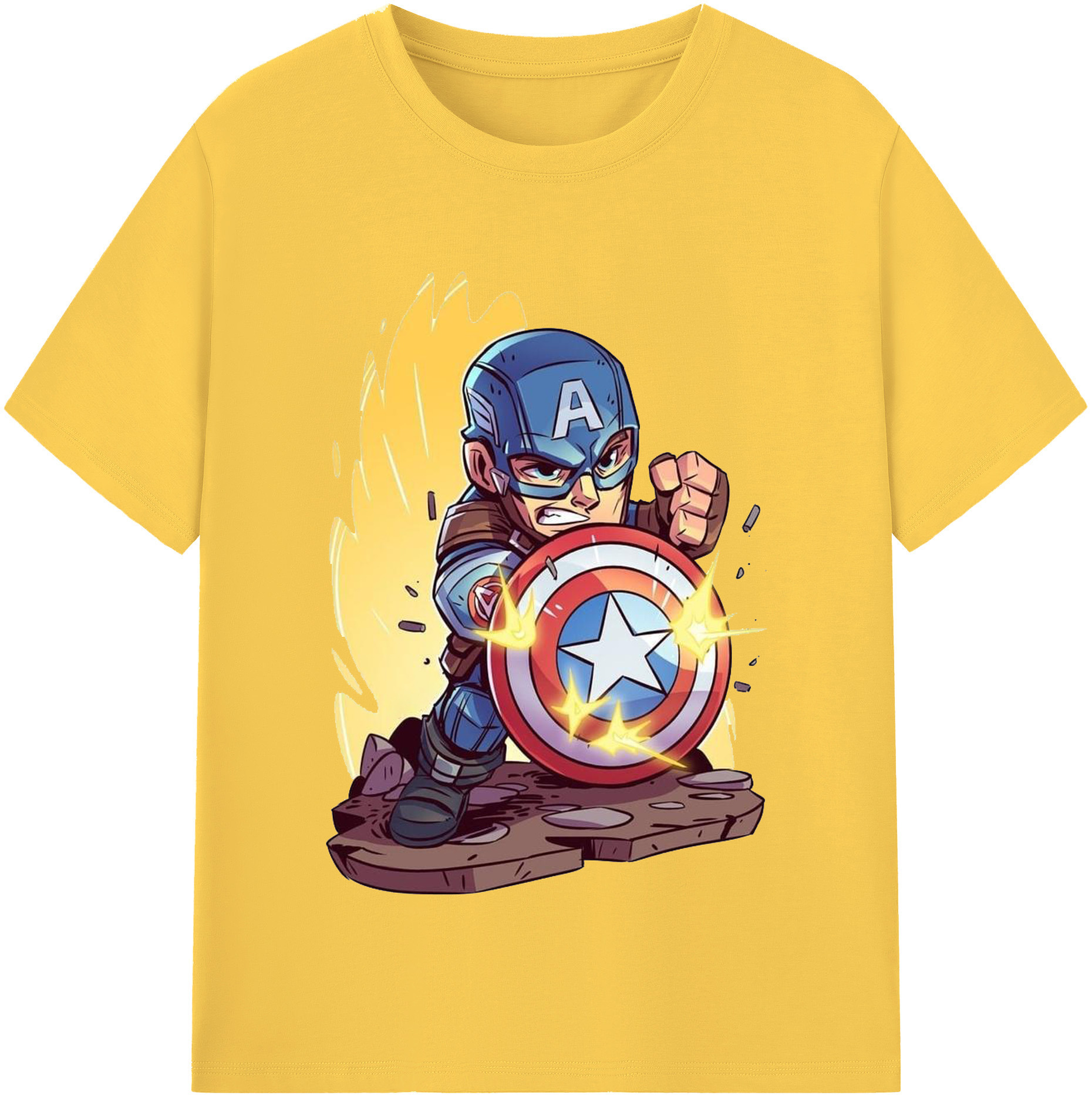 （画像用） アベンジャーズ The Avengers 綿100％半袖Tシャツ（フロントプリント）