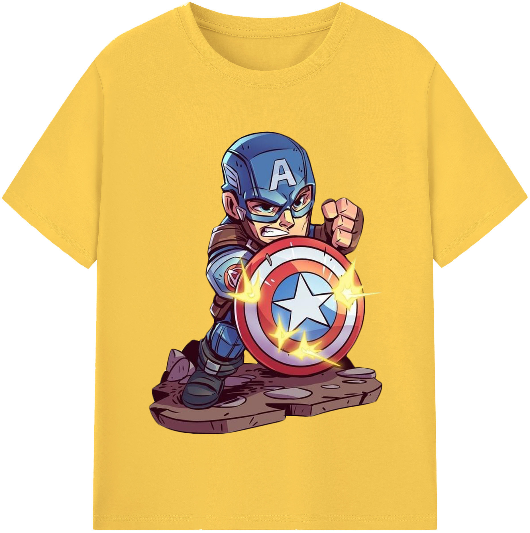 （画像用） アベンジャーズ The Avengers 綿100％半袖Tシャツ（フロントプリント）