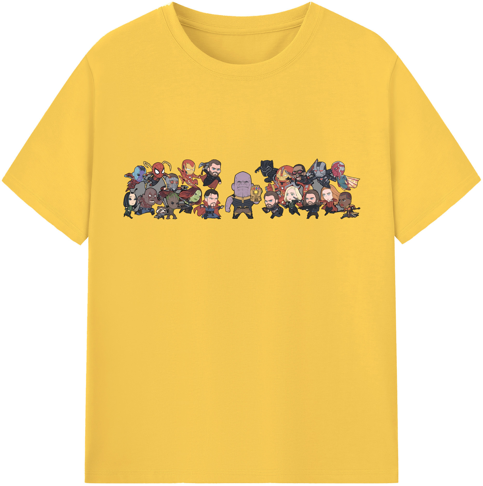 （画像用） アベンジャーズ The Avengers 綿100％半袖Tシャツ（フロントプリント）