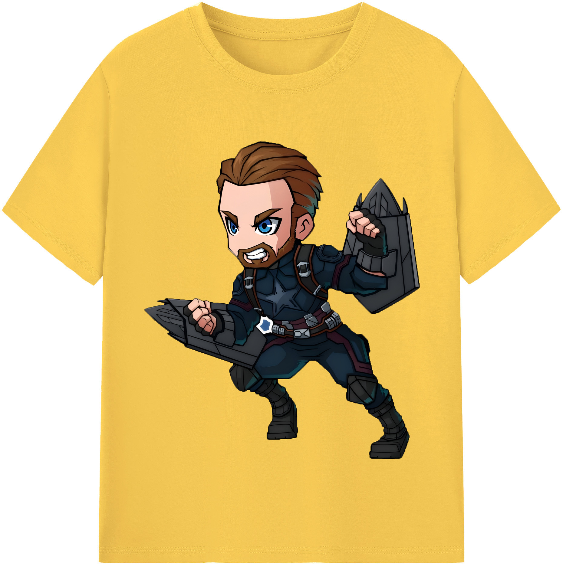 （画像用） アベンジャーズ The Avengers 綿100％半袖Tシャツ（フロントプリント）