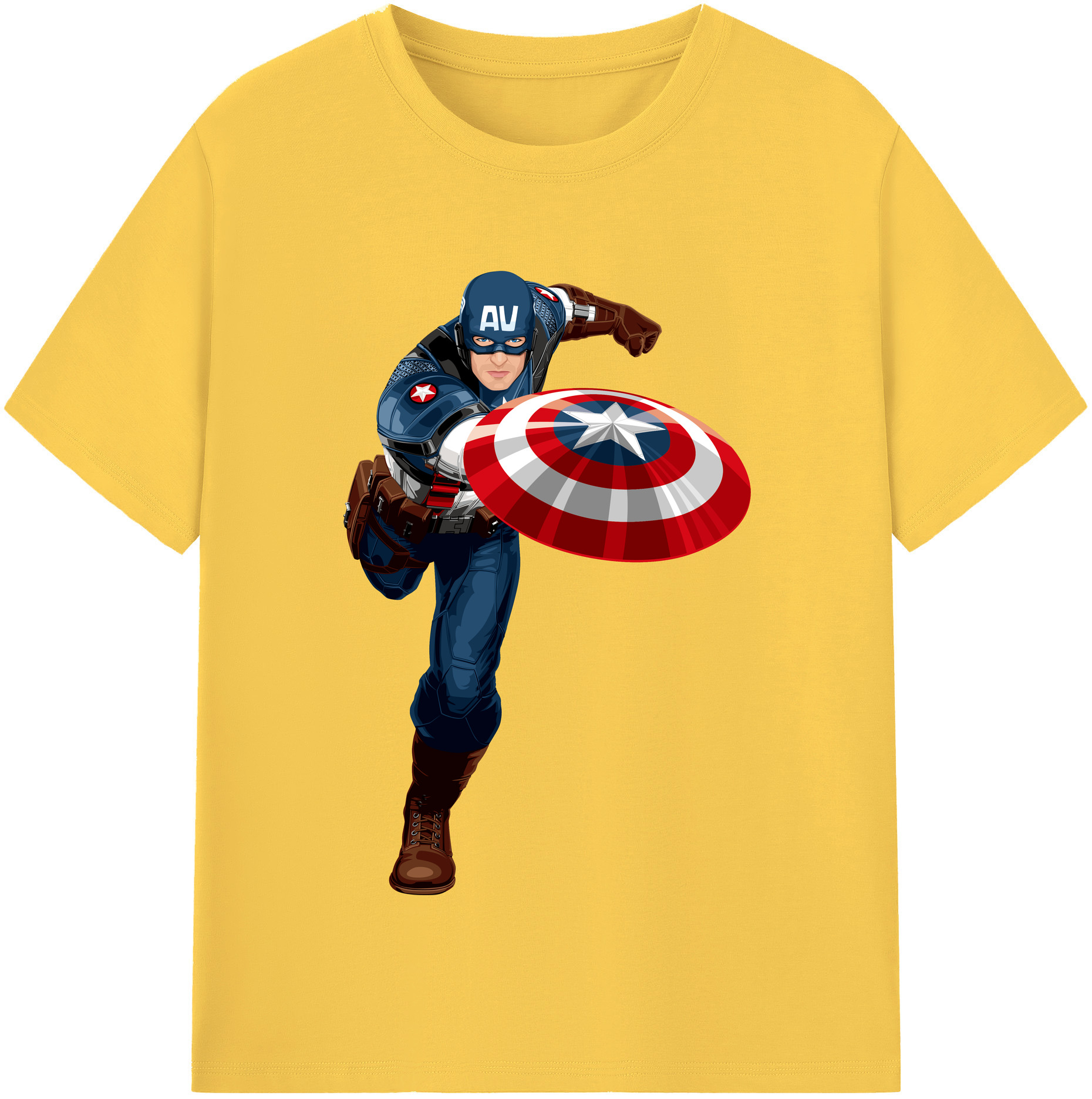 （画像用） アベンジャーズ The Avengers 綿100％半袖Tシャツ（フロントプリント）