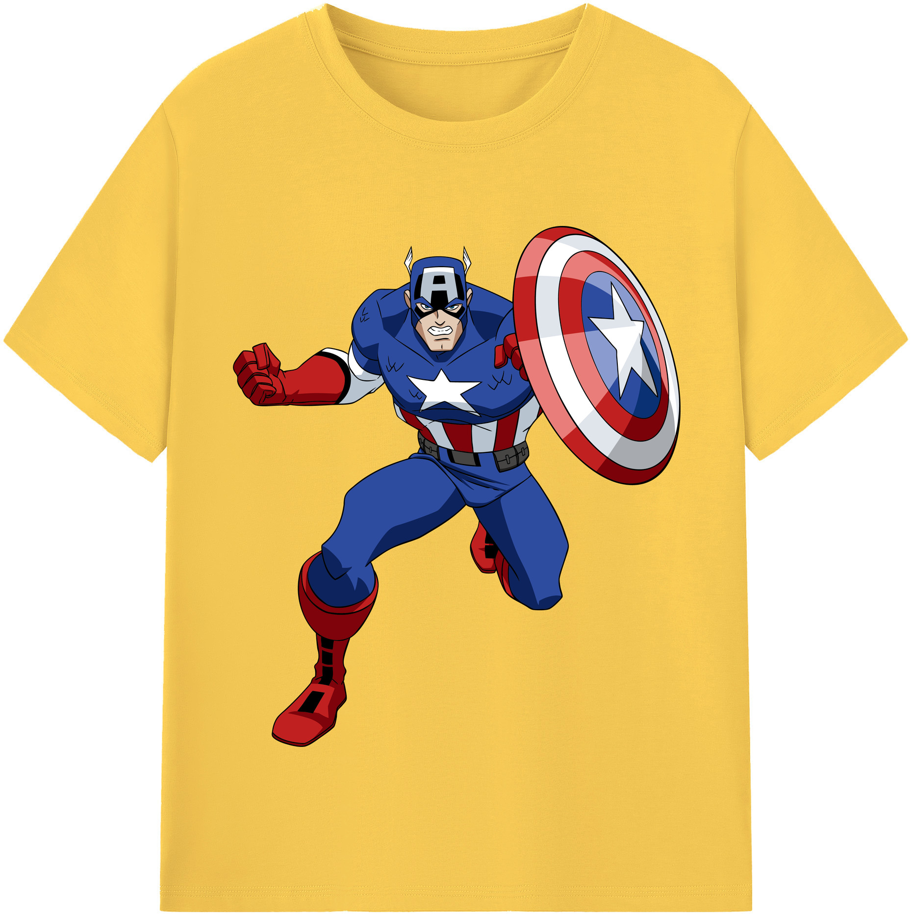 （画像用） アベンジャーズ The Avengers 綿100％半袖Tシャツ（フロントプリント）