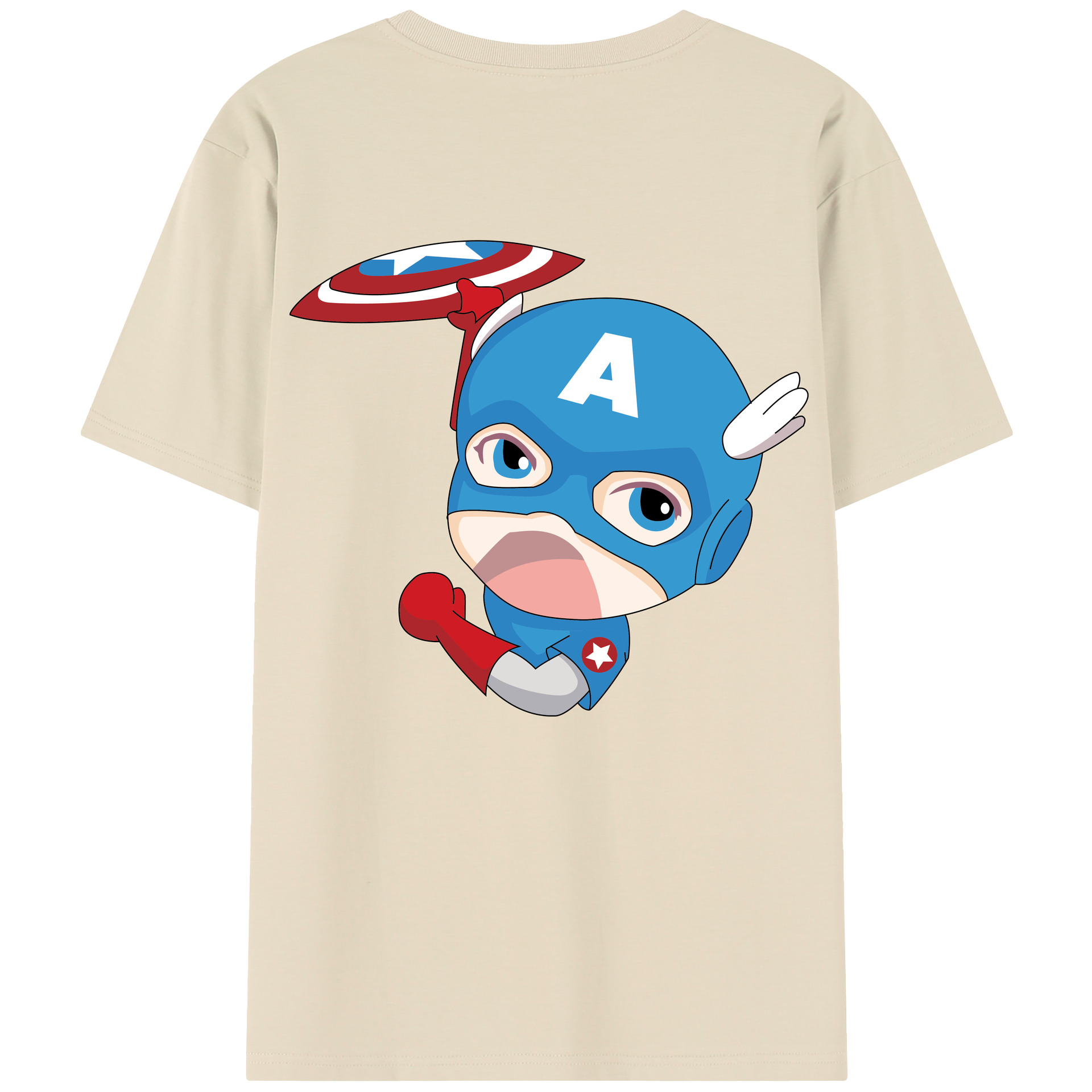 （画像用） アベンジャーズ The Avengers 綿100％半袖Tシャツ（背面プリント）