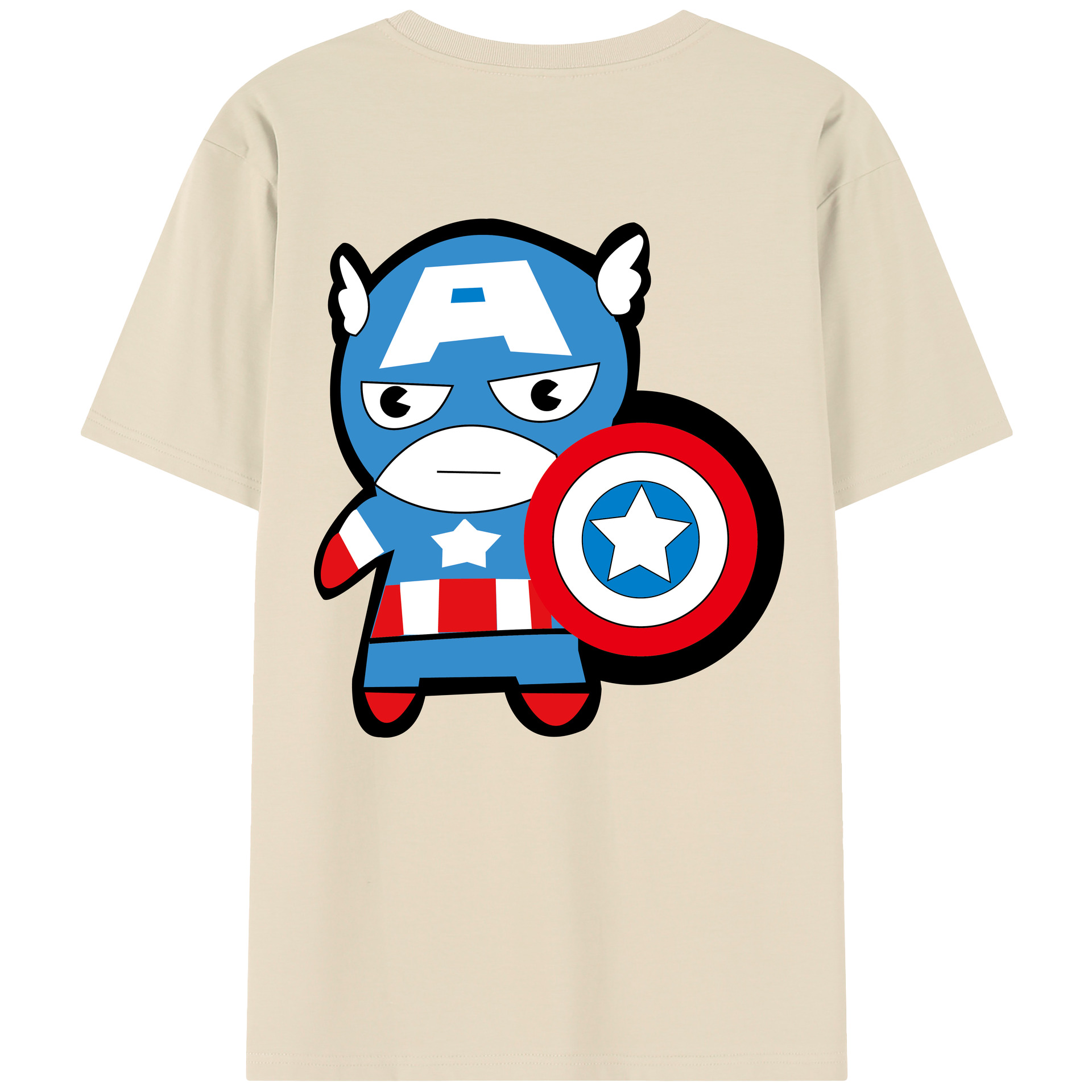 （画像用） アベンジャーズ The Avengers 綿100％半袖Tシャツ（背面プリント）