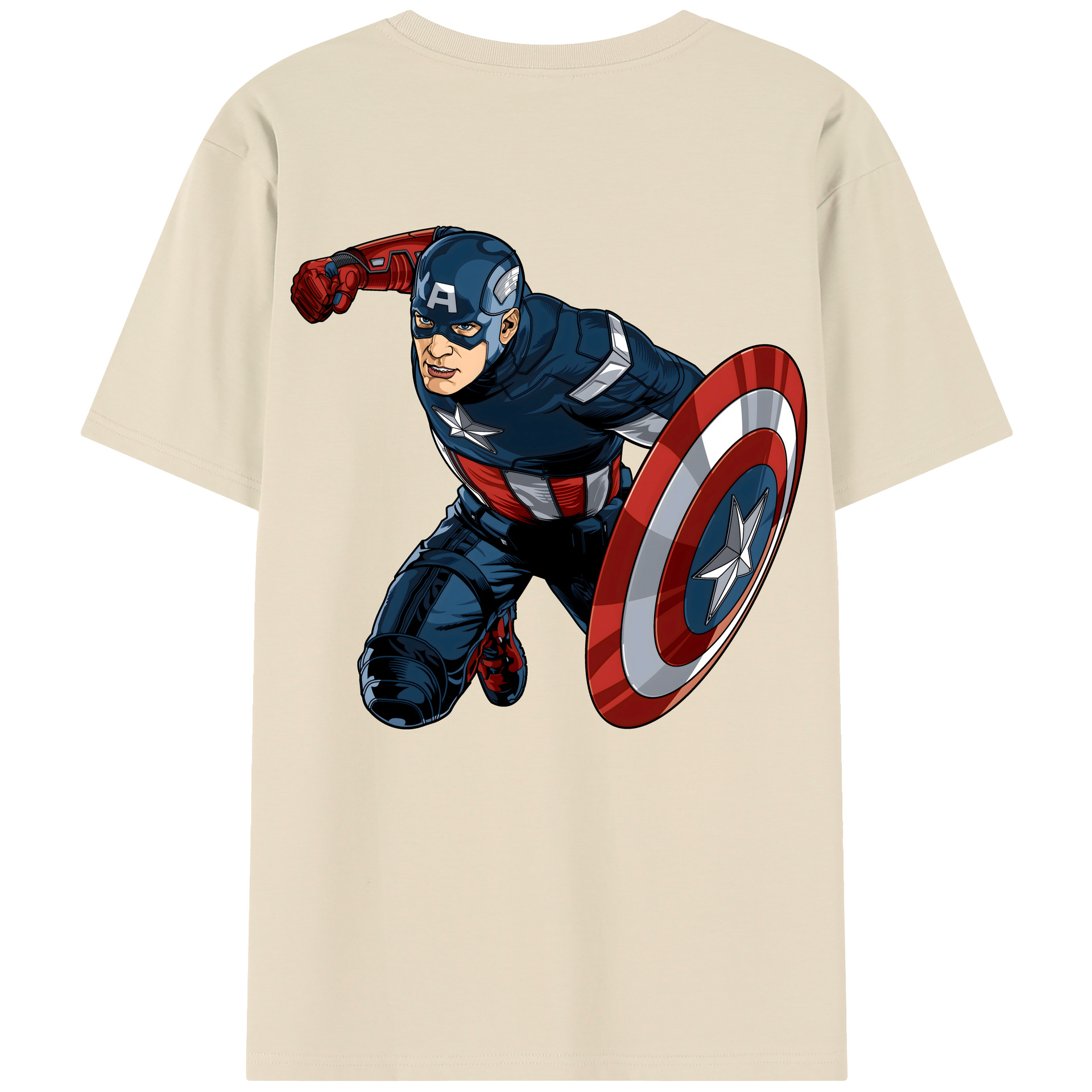 （画像用） アベンジャーズ The Avengers 綿100％半袖Tシャツ（背面プリント）