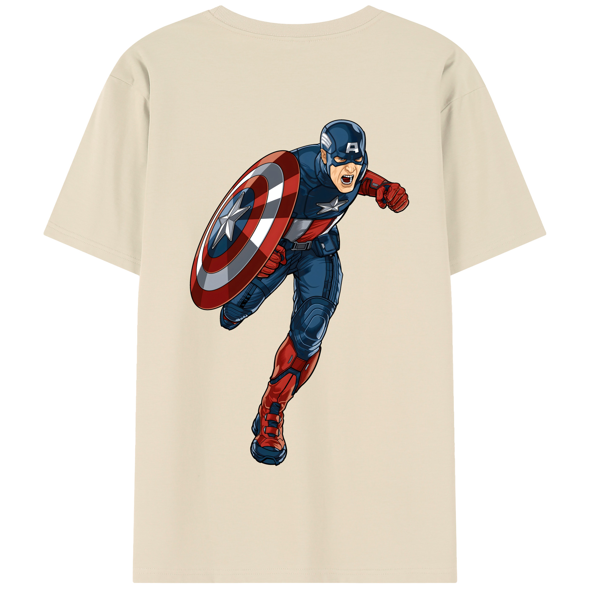 （画像用） アベンジャーズ The Avengers 綿100％半袖Tシャツ（背面プリント）